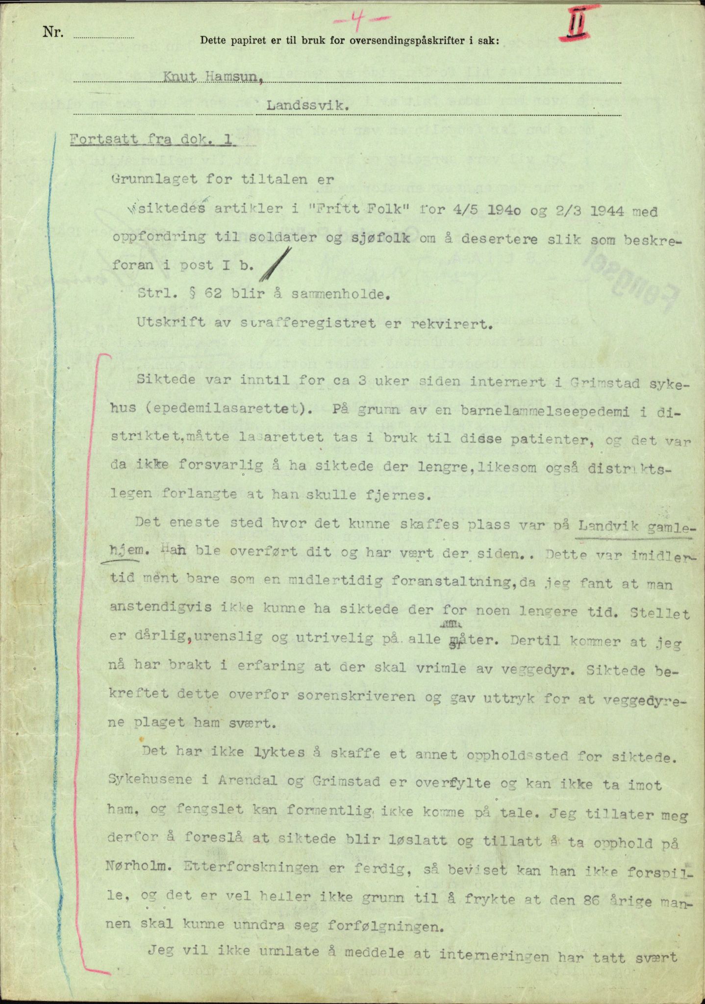 Landssvikarkivet, Arendal politikammer, AV/RA-S-3138-25/D/Dc, 1945-1951, s. 12