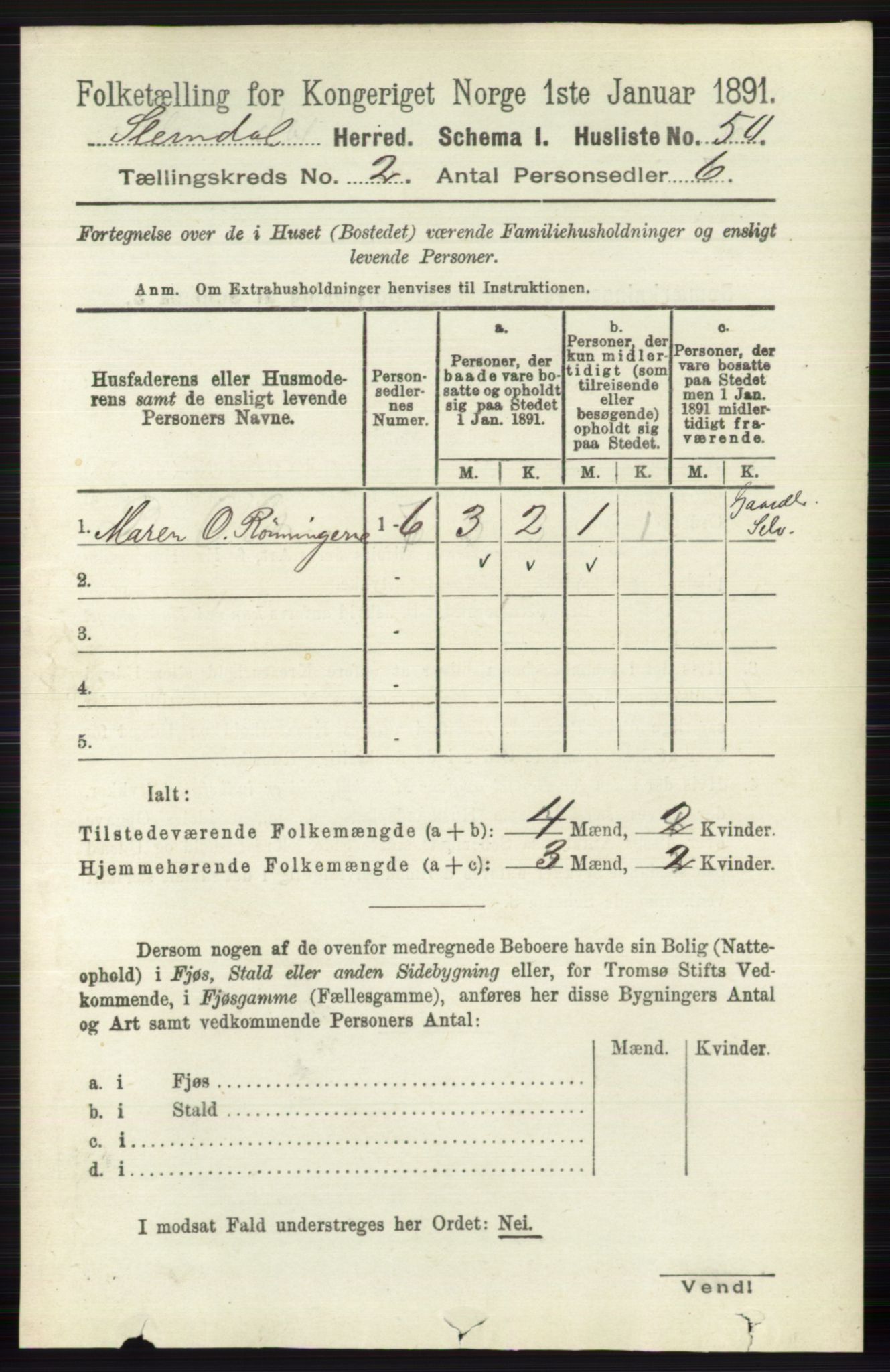 RA, Folketelling 1891 for 0811 Slemdal herred, 1891, s. 360