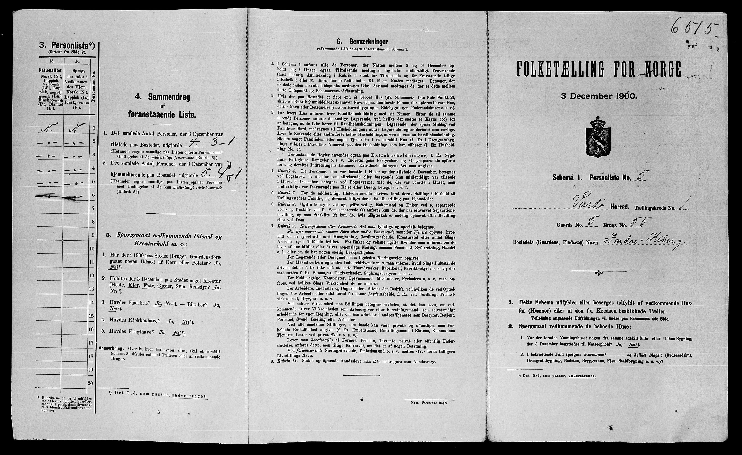 SATØ, Folketelling 1900 for 2028 Vardø herred, 1900, s. 46