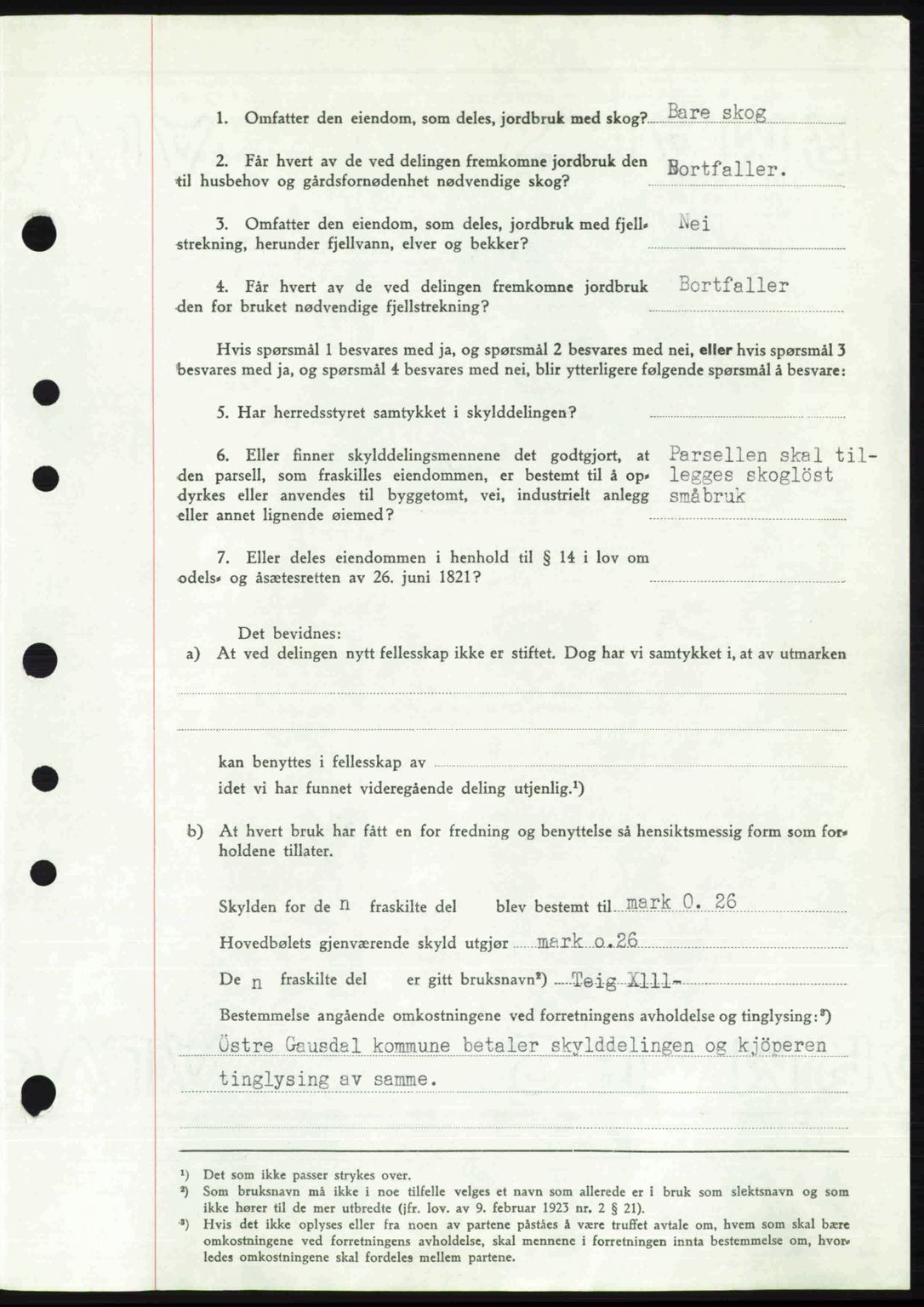 Sør-Gudbrandsdal tingrett, SAH/TING-004/H/Hb/Hbd/L0016: Pantebok nr. A16, 1946-1946, Dagboknr: 965/1946