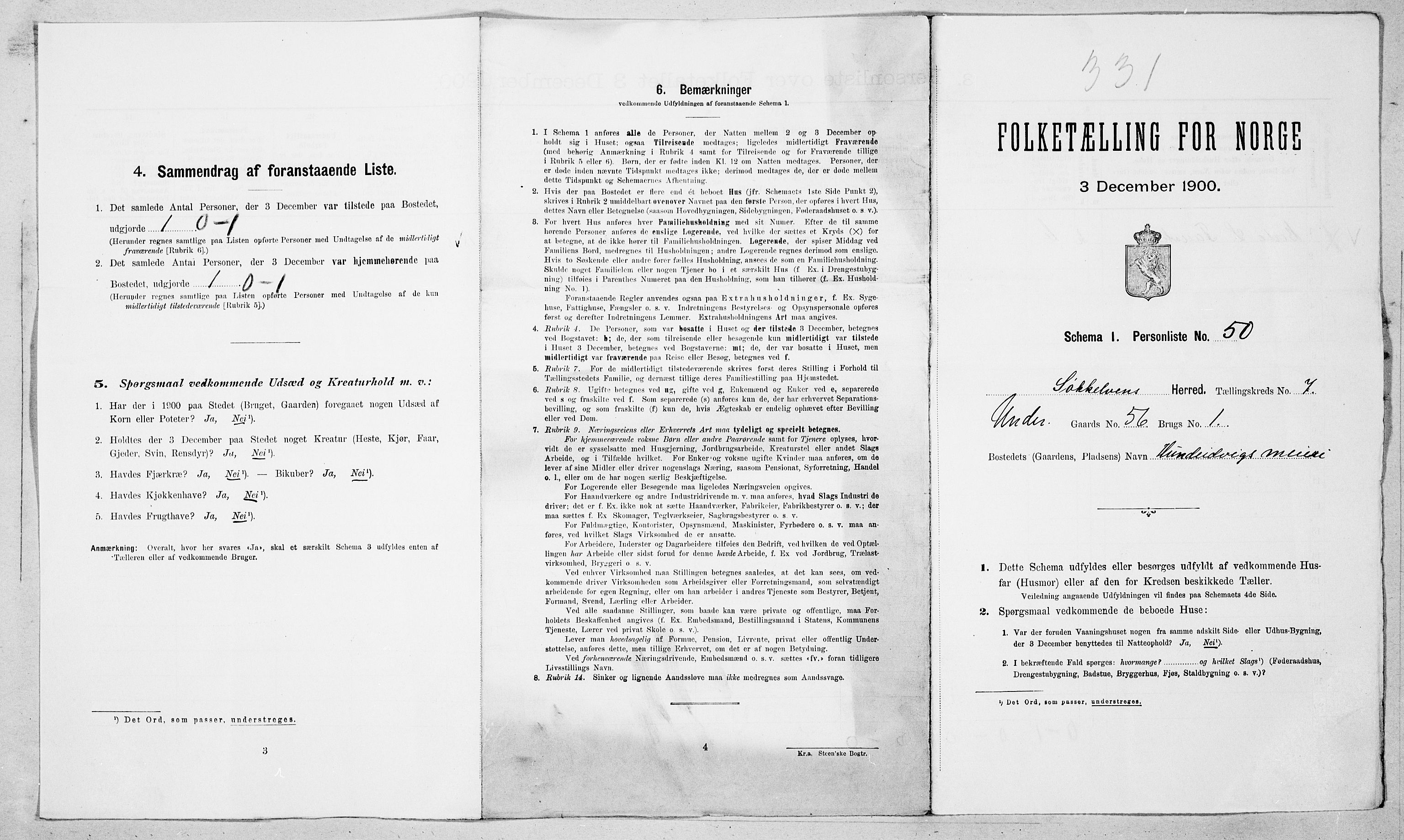 SAT, Folketelling 1900 for 1528 Sykkylven herred, 1900, s. 791