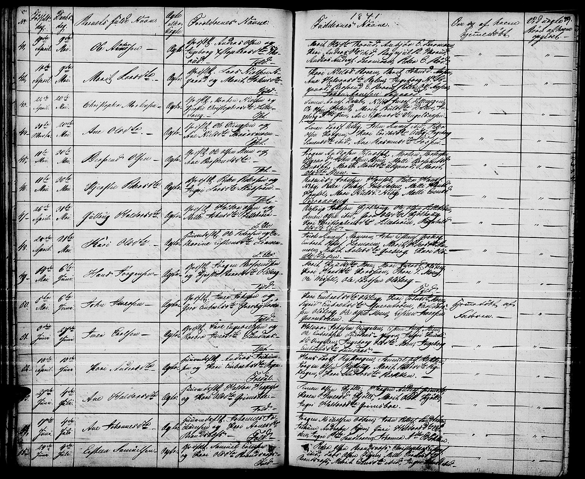 Tynset prestekontor, AV/SAH-PREST-058/H/Ha/Haa/L0019: Ministerialbok nr. 19, 1829-1847, s. 89