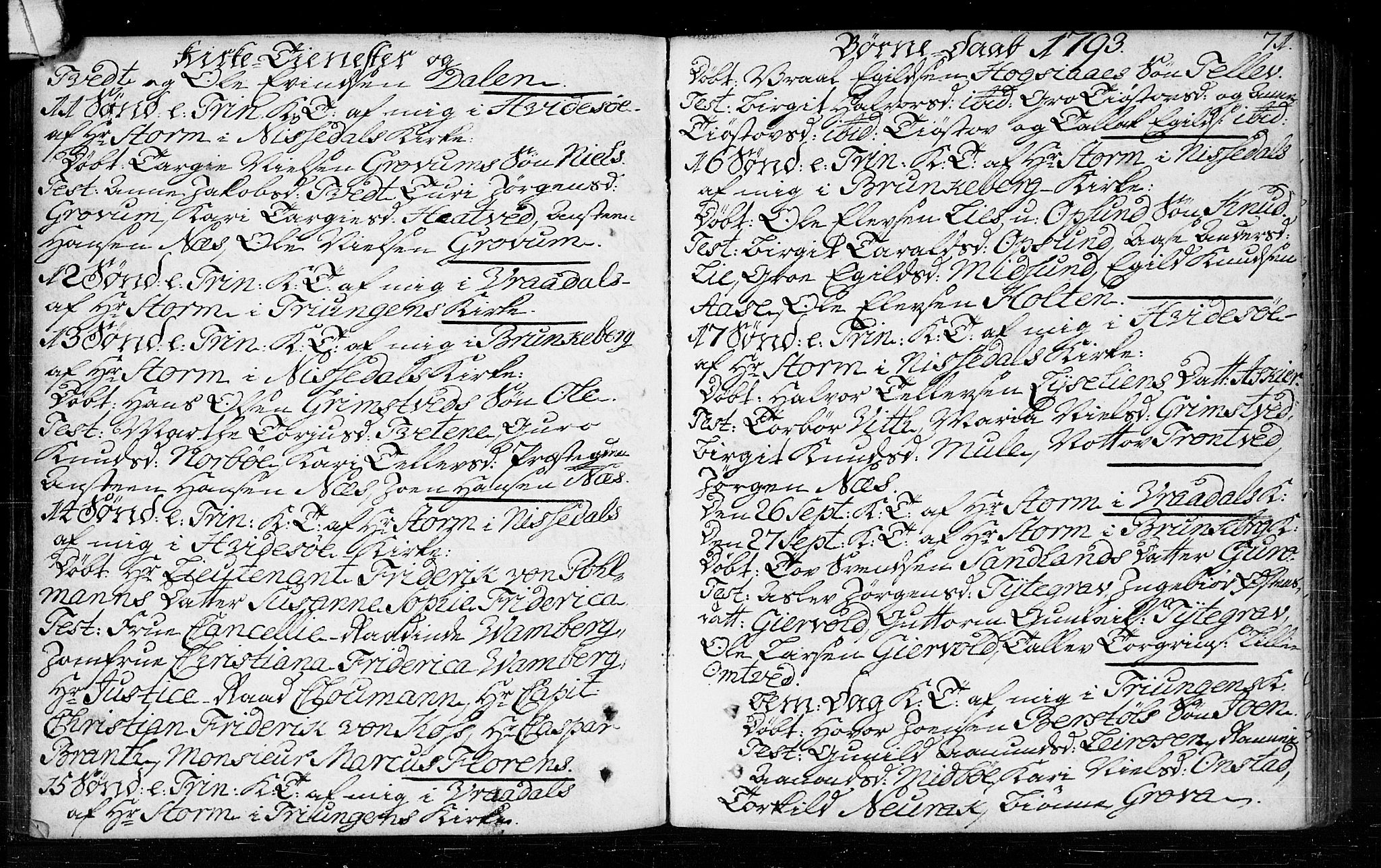 Kviteseid kirkebøker, AV/SAKO-A-276/F/Fa/L0003: Ministerialbok nr. I 3, 1787-1799, s. 71