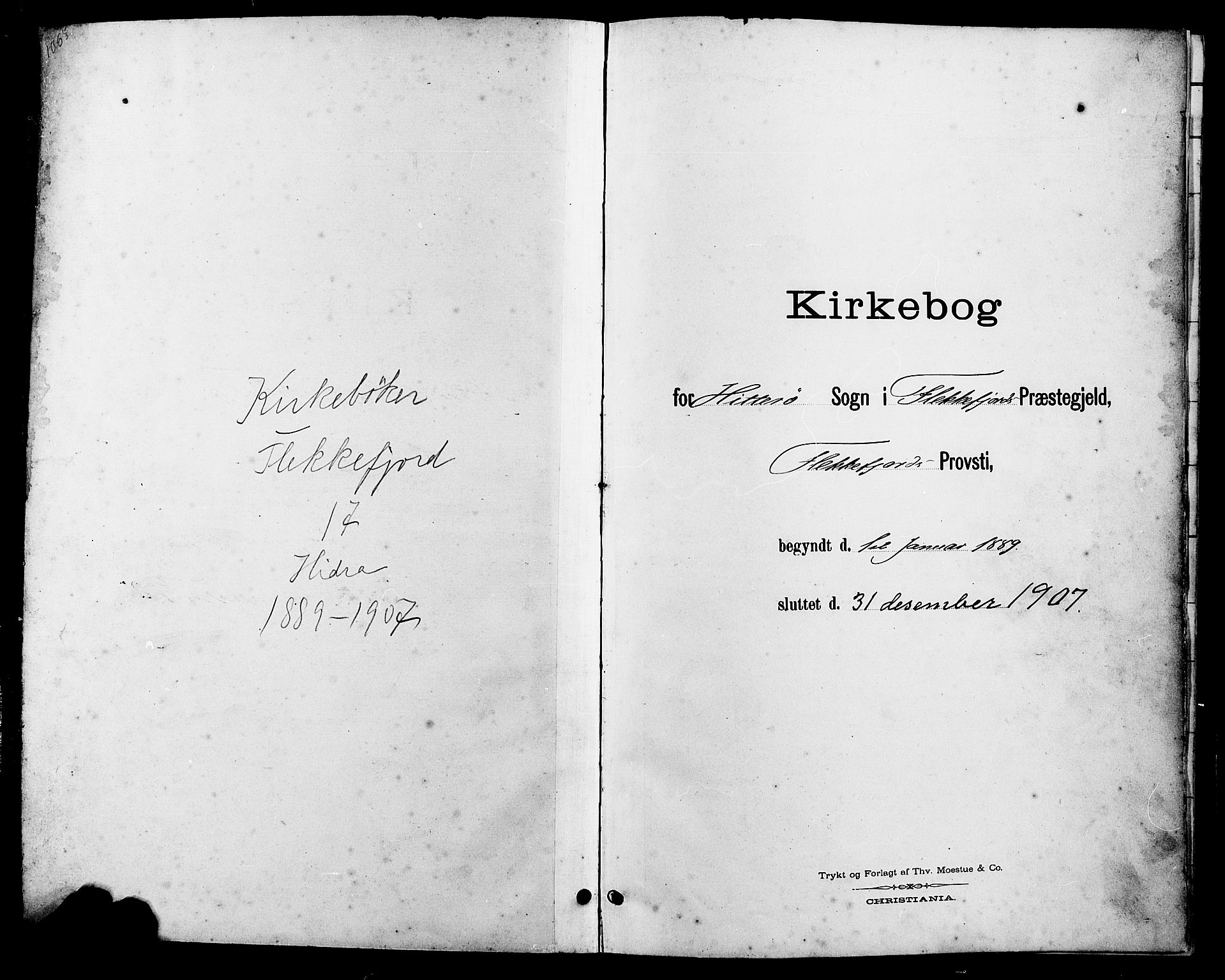 Flekkefjord sokneprestkontor, SAK/1111-0012/F/Fb/Fbb/L0004: Klokkerbok nr. B 4, 1889-1907