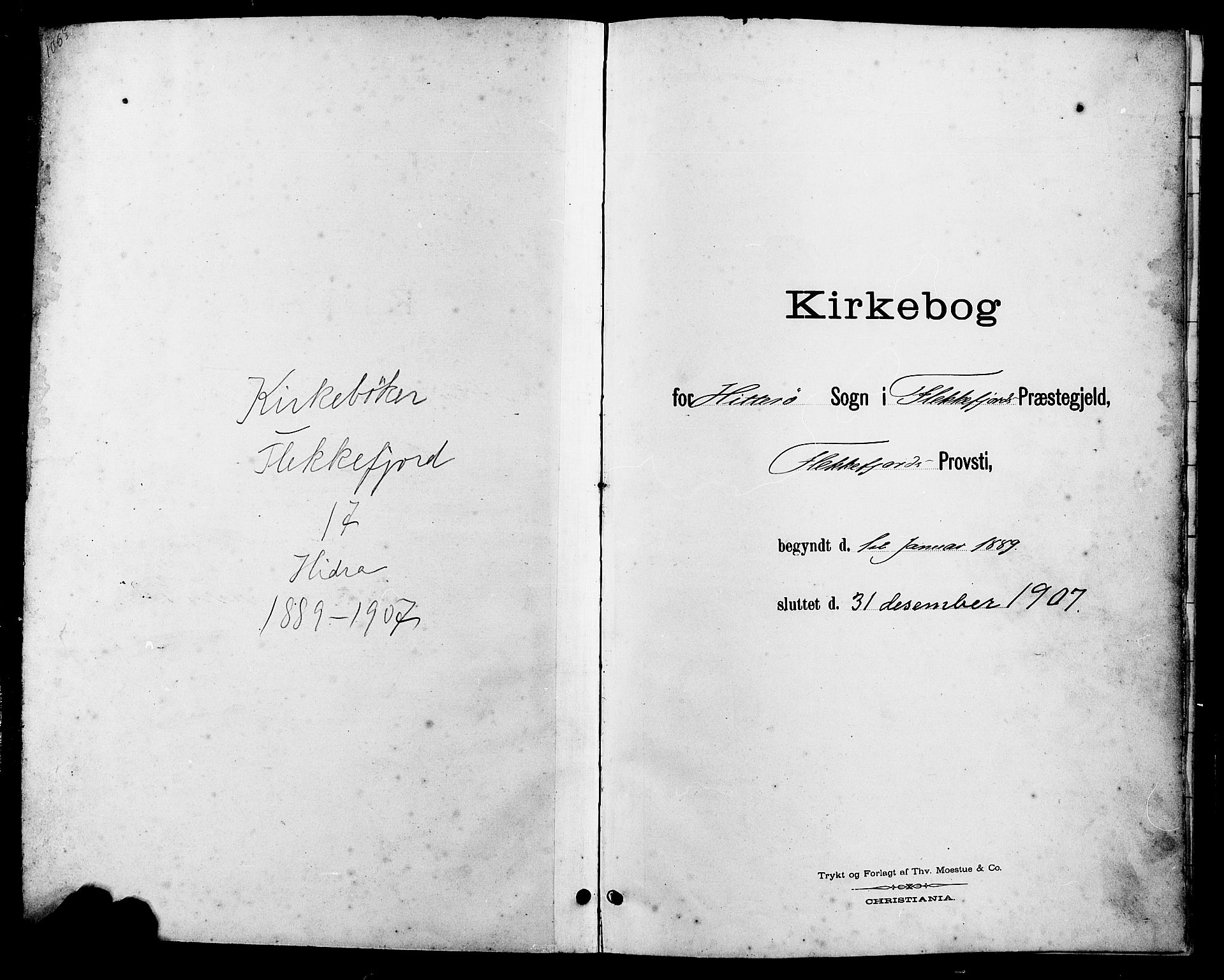 Flekkefjord sokneprestkontor, AV/SAK-1111-0012/F/Fb/Fbb/L0004: Klokkerbok nr. B 4, 1889-1907