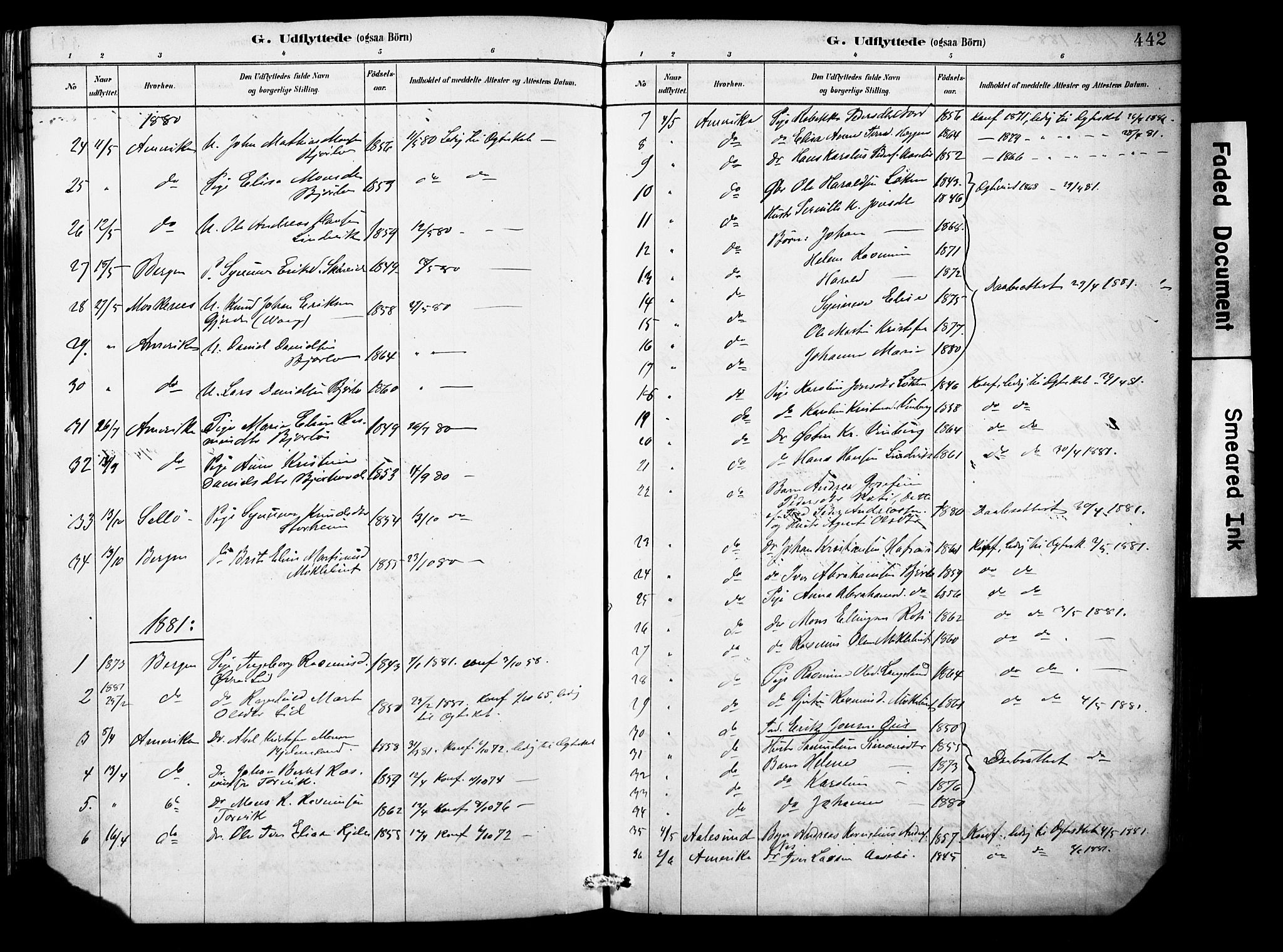 Eid sokneprestembete, AV/SAB-A-82301/H/Haa/Haab/L0001: Ministerialbok nr. B 1, 1879-1906, s. 442