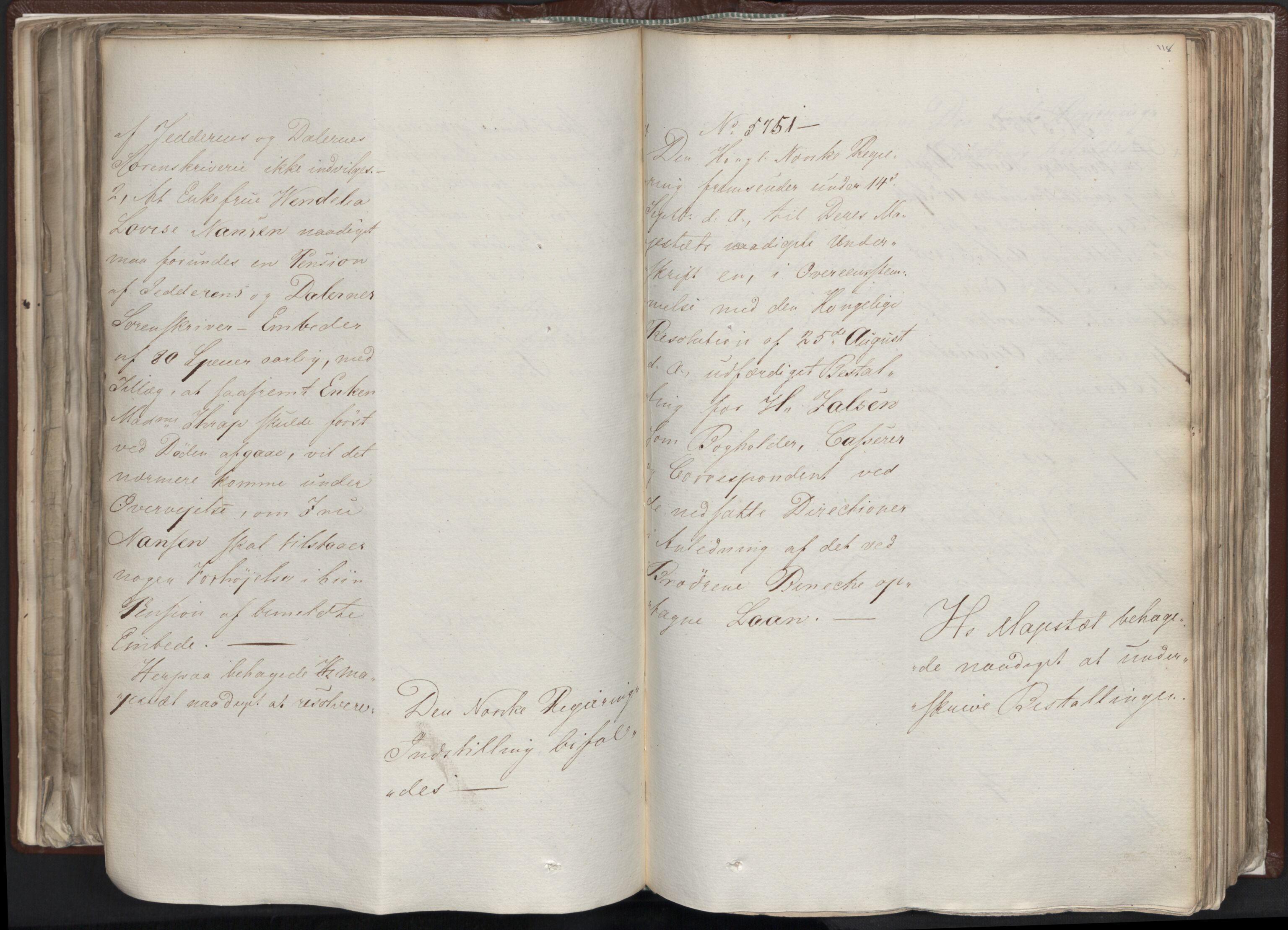 Statsrådssekretariatet, AV/RA-S-1001/A/Ab/L0012: Kgl. res. nr. 5679-6008 II, 1821, s. 117b-118a