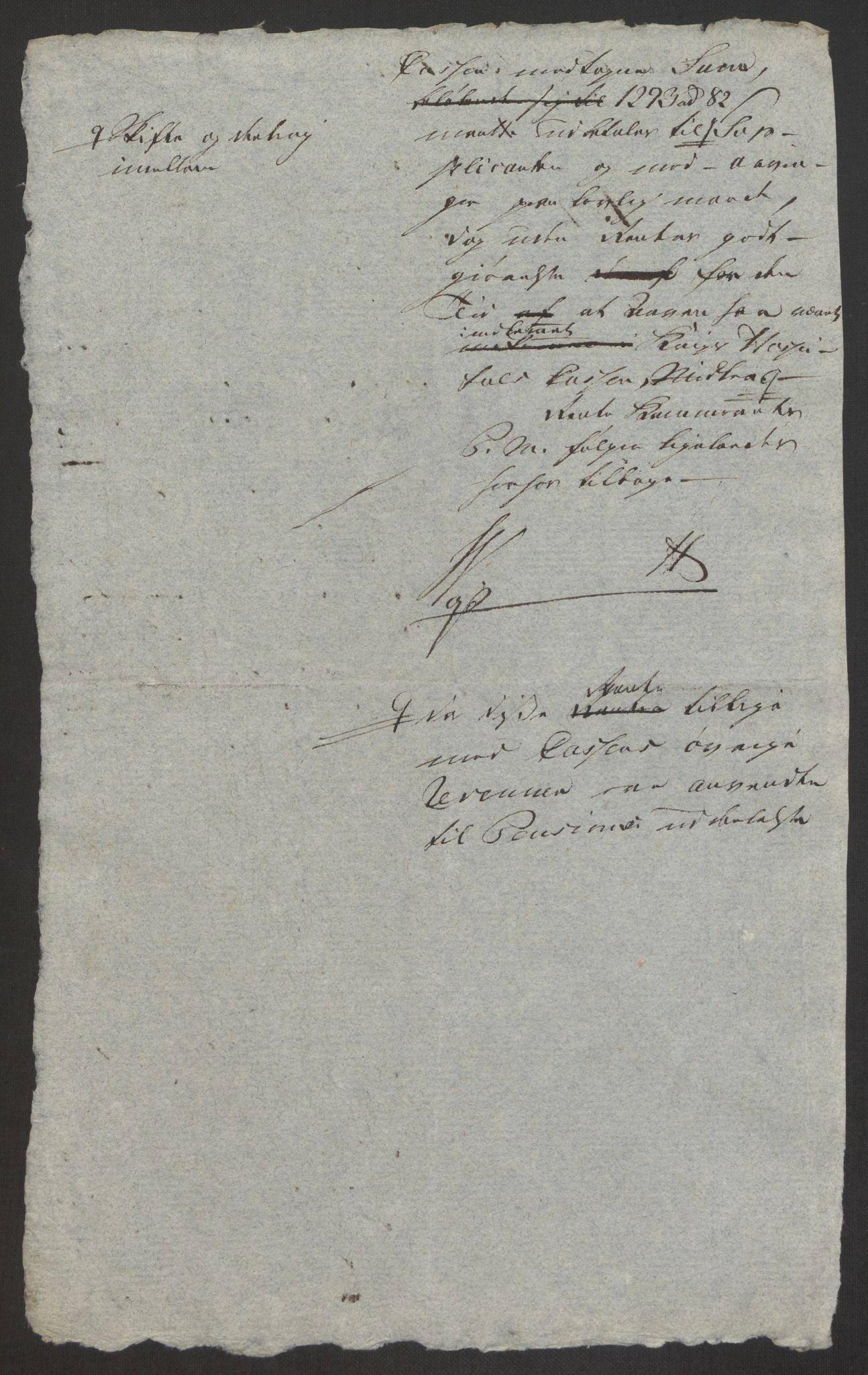 Forsvaret, Den norske kvesthuskasse/krigshospitalkasse, AV/RA-RAFA-1887/F/Fa/L0008: Konsepter, 1790-1793, s. 311