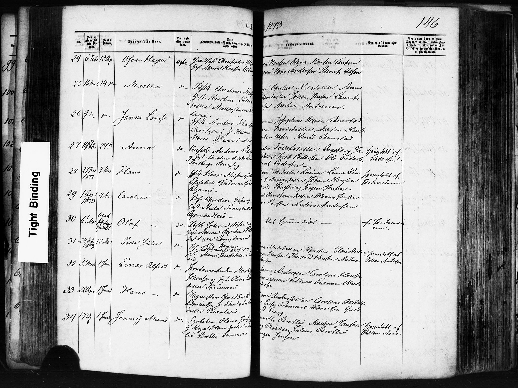 Skedsmo prestekontor Kirkebøker, AV/SAO-A-10033a/F/Fa/L0011: Ministerialbok nr. I 11, 1866-1876, s. 146