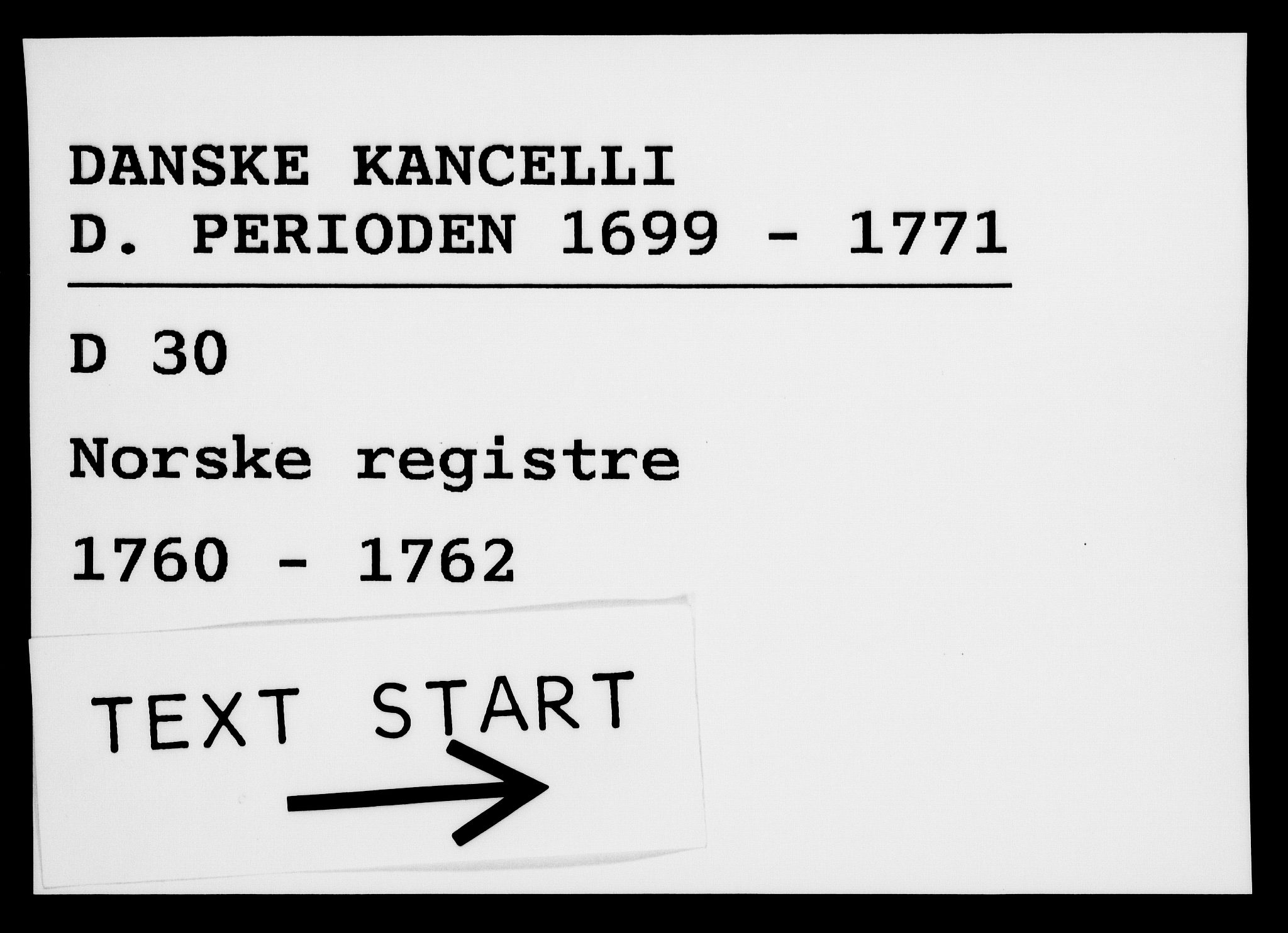 Danske Kanselli 1572-1799, AV/RA-EA-3023/F/Fc/Fca/Fcaa/L0041: Norske registre, 1760-1762