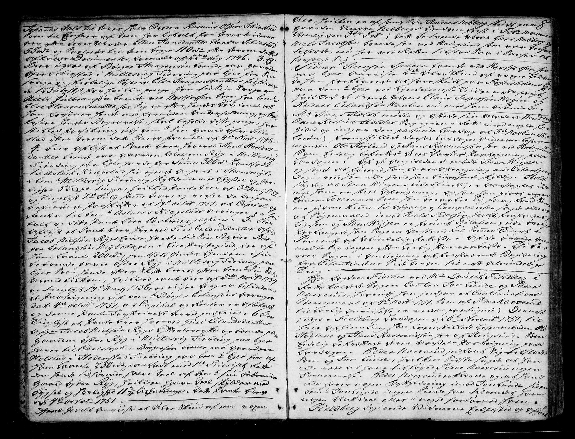 Eiker, Modum og Sigdal sorenskriveri, AV/SAKO-A-123/F/Fa/Fab/L0004: Tingbok, 1752-1753, s. 8