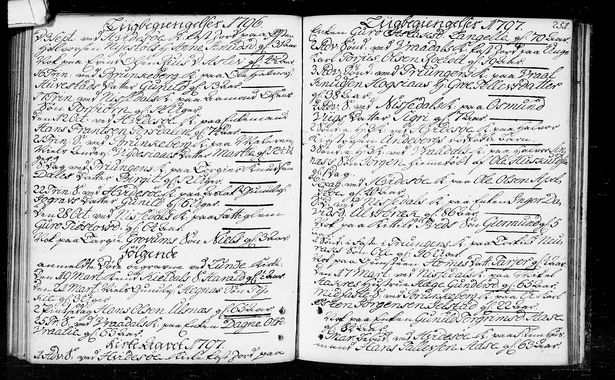 Kviteseid kirkebøker, SAKO/A-276/F/Fa/L0003: Ministerialbok nr. I 3, 1787-1799, s. 251