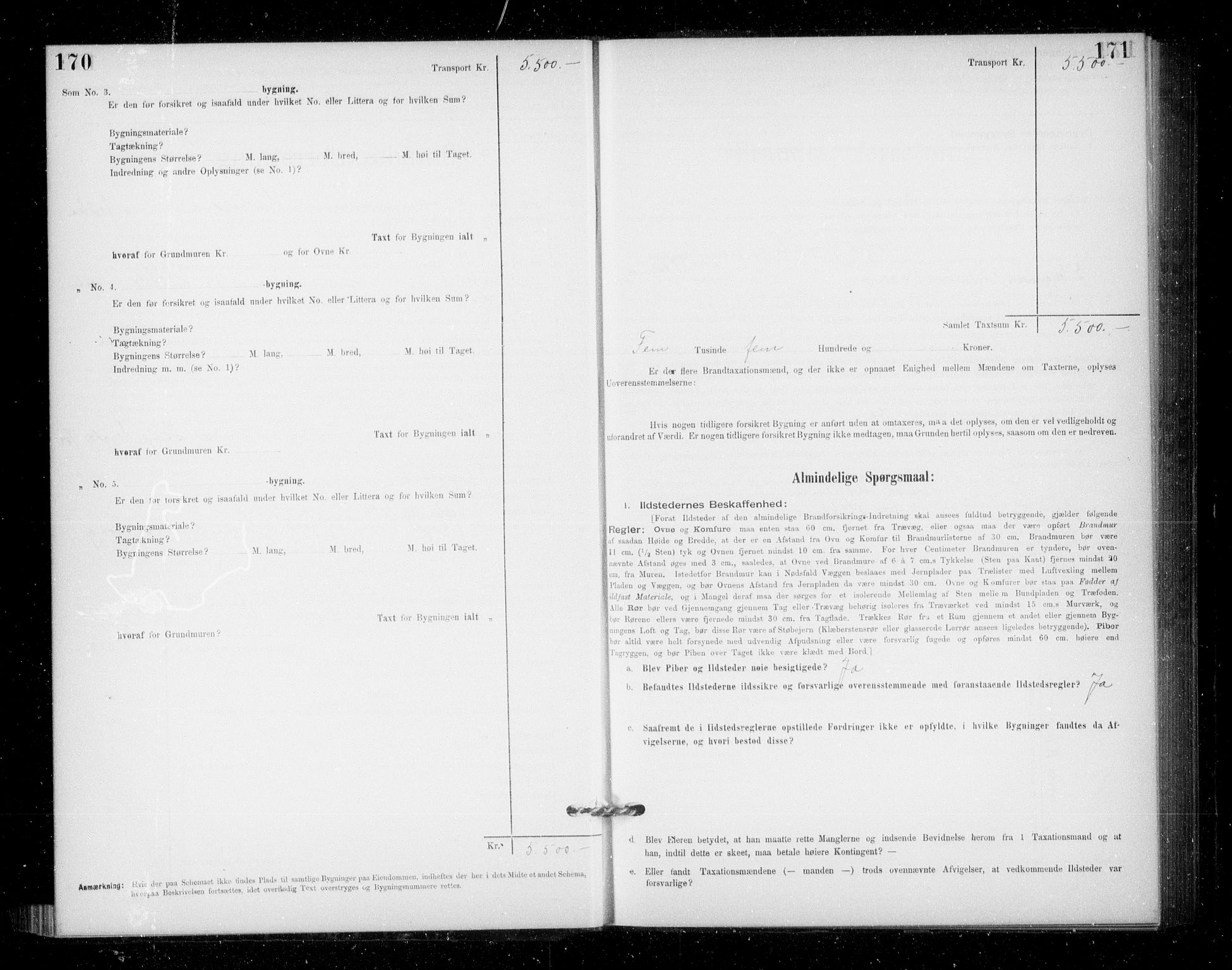 Lensmannen i Jondal, SAB/A-33101/0012/L0005: Branntakstprotokoll, skjematakst, 1894-1951, s. 170-171