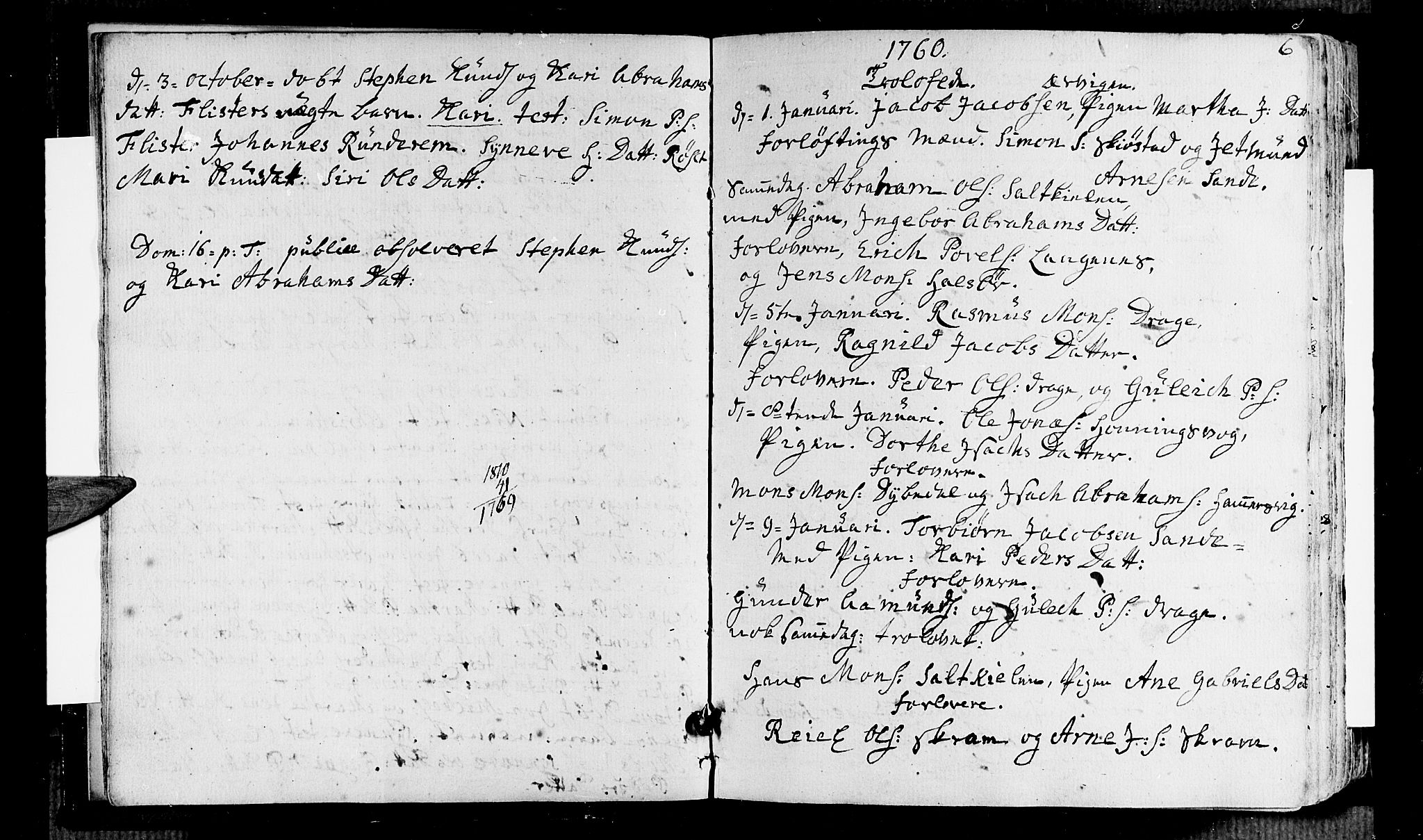 Selje sokneprestembete, AV/SAB-A-99938/H/Ha/Haa/Haaa: Ministerialbok nr. A 5, 1760-1782, s. 6