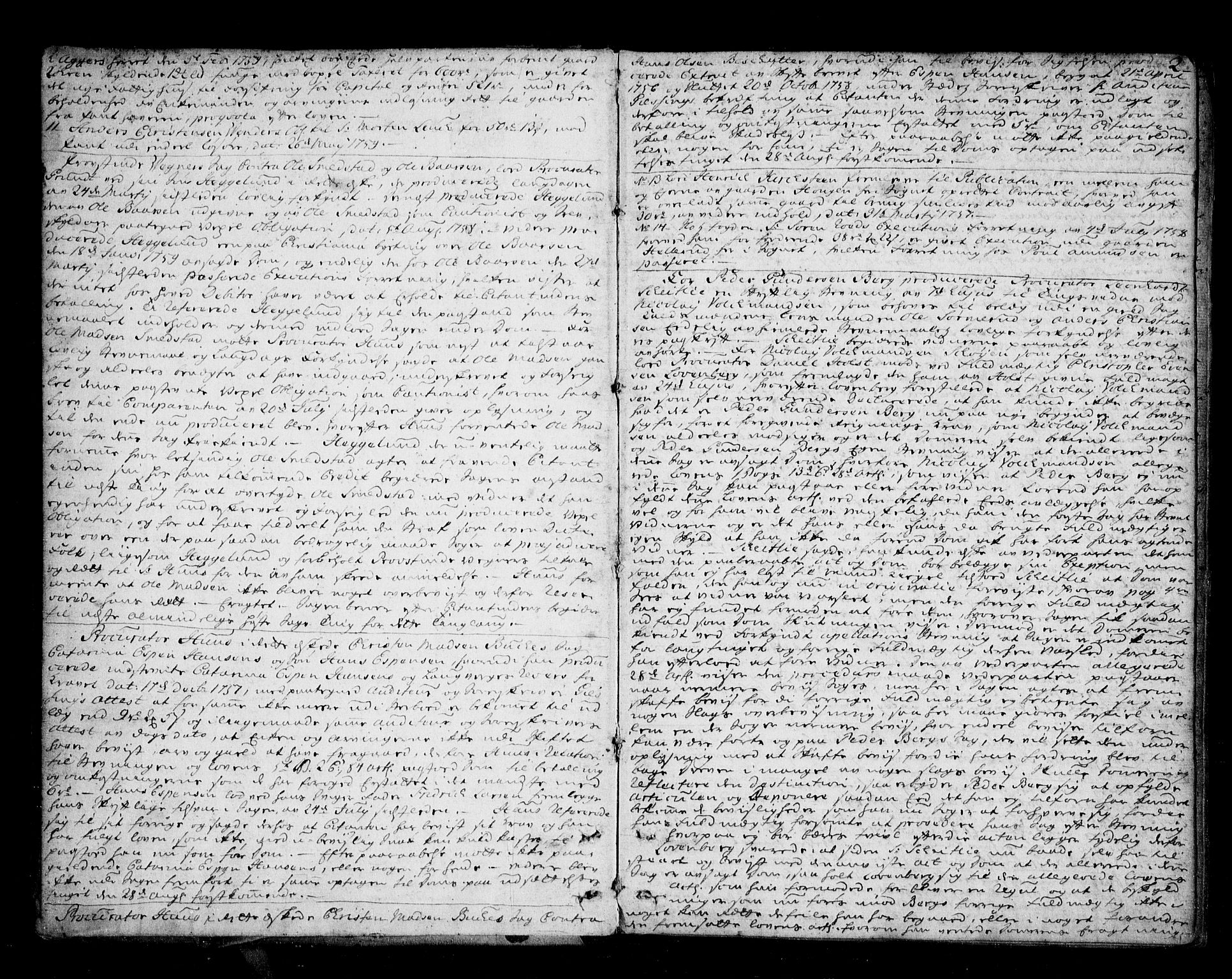 Aker sorenskriveri, SAO/A-10895/F/Fb/L0042: Tingbok, 1759-1765, s. 1b-2a