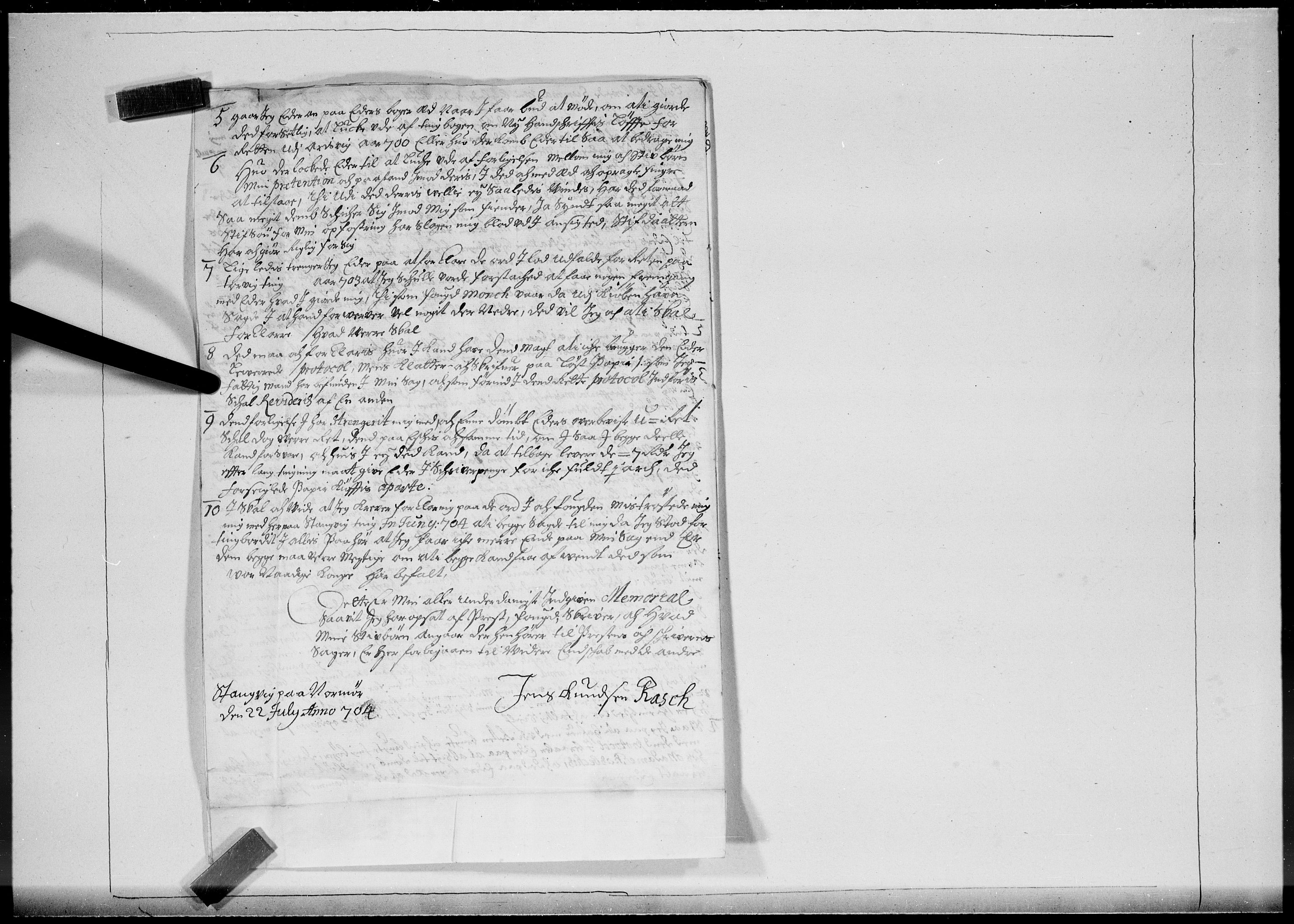 Danske Kanselli 1572-1799, AV/RA-EA-3023/F/Fc/Fcc/Fcca/L0057: Norske innlegg 1572-1799, 1704, s. 223