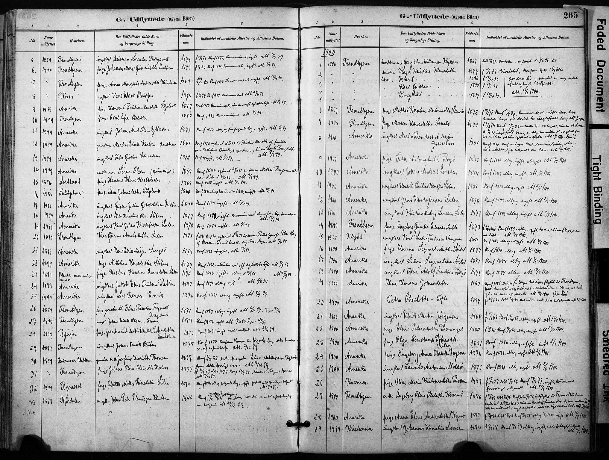 Ministerialprotokoller, klokkerbøker og fødselsregistre - Sør-Trøndelag, AV/SAT-A-1456/640/L0579: Ministerialbok nr. 640A04, 1889-1902, s. 265