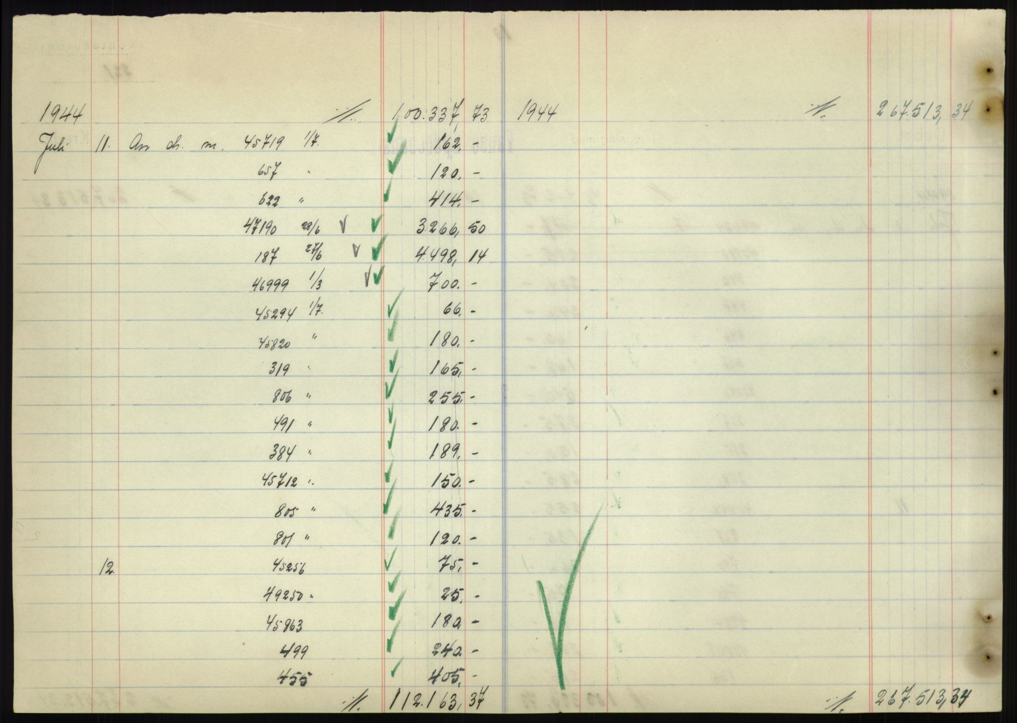 Forsvarsdepartementet, 10. kontor / Oppgjørskontoret, AV/RA-RAFA-1225/D/Db/L0180: Lista oppgjørskontor, 1942-1952, s. 2210