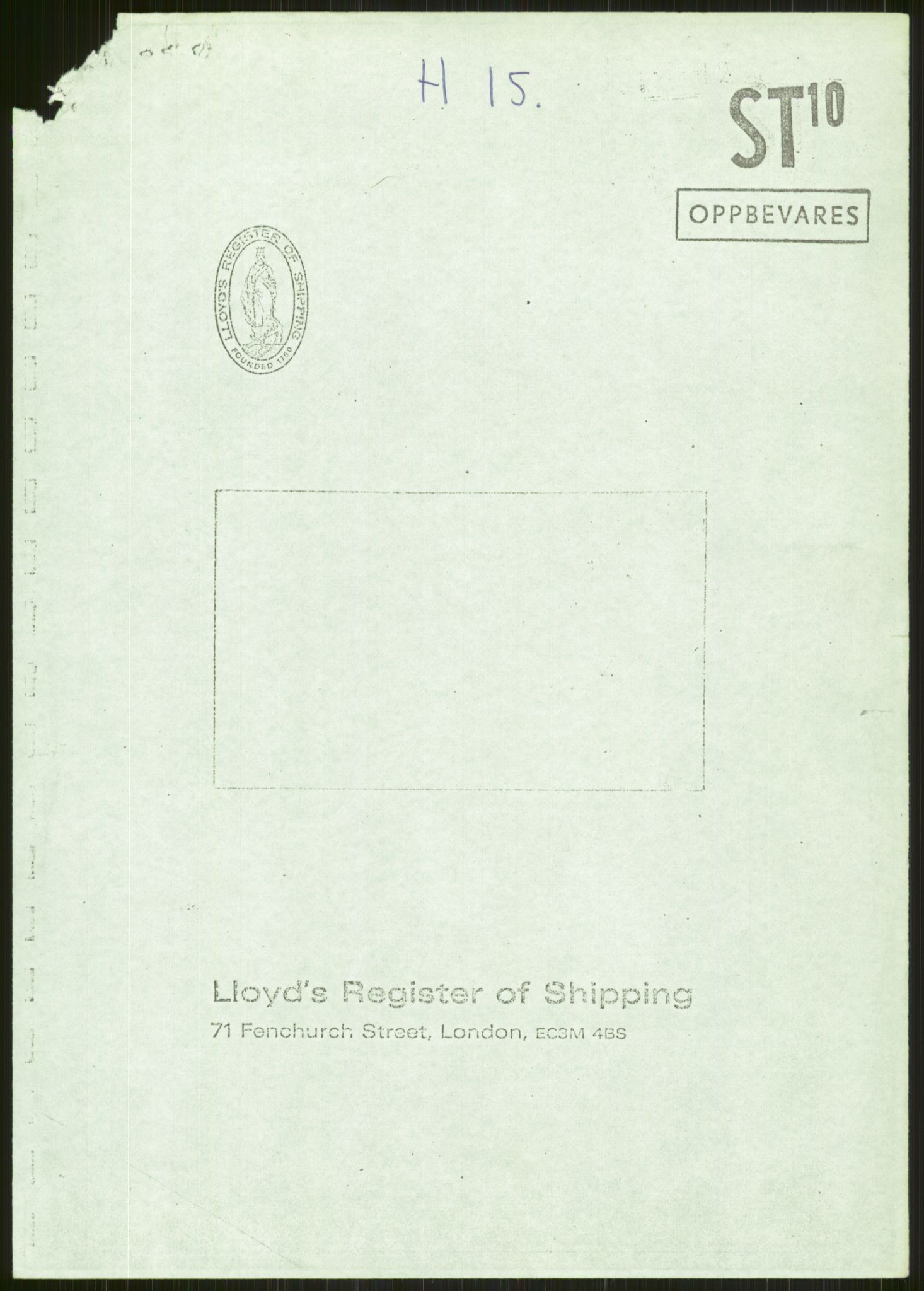 Justisdepartementet, Granskningskommisjonen ved Alexander Kielland-ulykken 27.3.1980, RA/S-1165/D/L0024: A Alexander L. Kielland (A1-A2, A7-A9, A14, A22, A16 av 31)/ E CFEM (E1, E3-E6 av 27)/ F Richard Ducros (Doku.liste + F1-F6 av 8)/ H Sjøfartsdirektoratet/Skipskontrollen (H12, H14-H16, H44, H49, H51 av 52), 1980-1981, s. 874