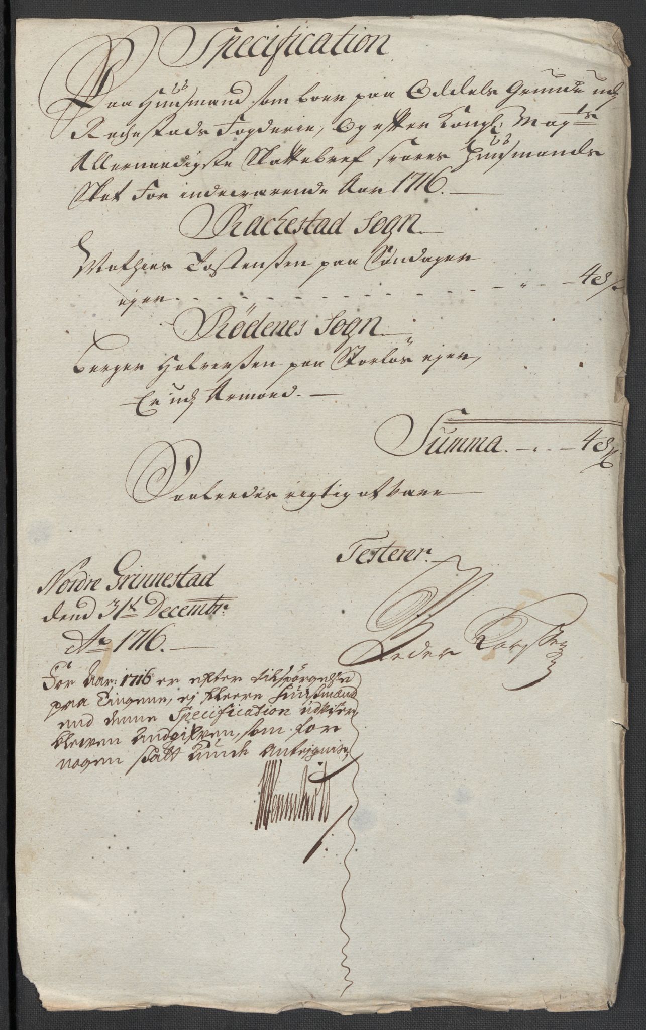 Rentekammeret inntil 1814, Reviderte regnskaper, Fogderegnskap, RA/EA-4092/R07/L0311: Fogderegnskap Rakkestad, Heggen og Frøland, 1716, s. 240