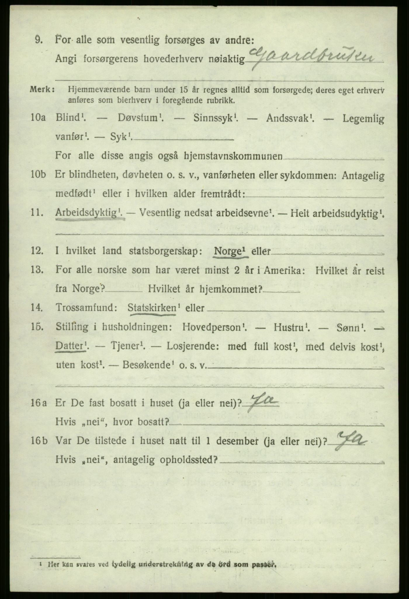 SAB, Folketelling 1920 for 1441 Selje herred, 1920, s. 3940