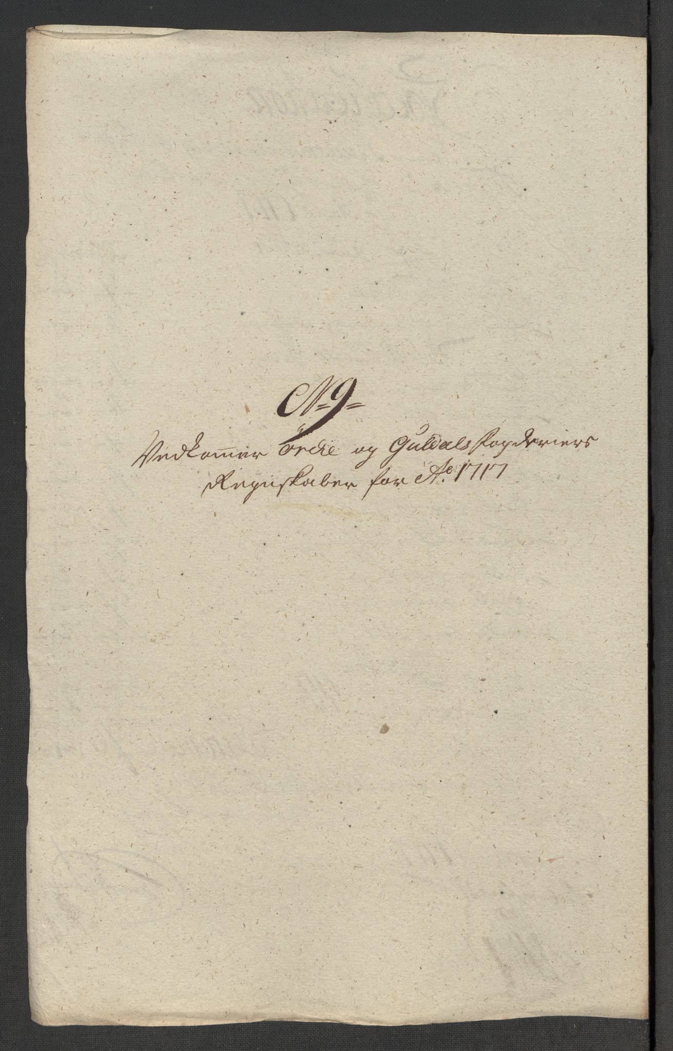 Rentekammeret inntil 1814, Reviderte regnskaper, Fogderegnskap, RA/EA-4092/R60/L3969: Fogderegnskap Orkdal og Gauldal, 1717, s. 154