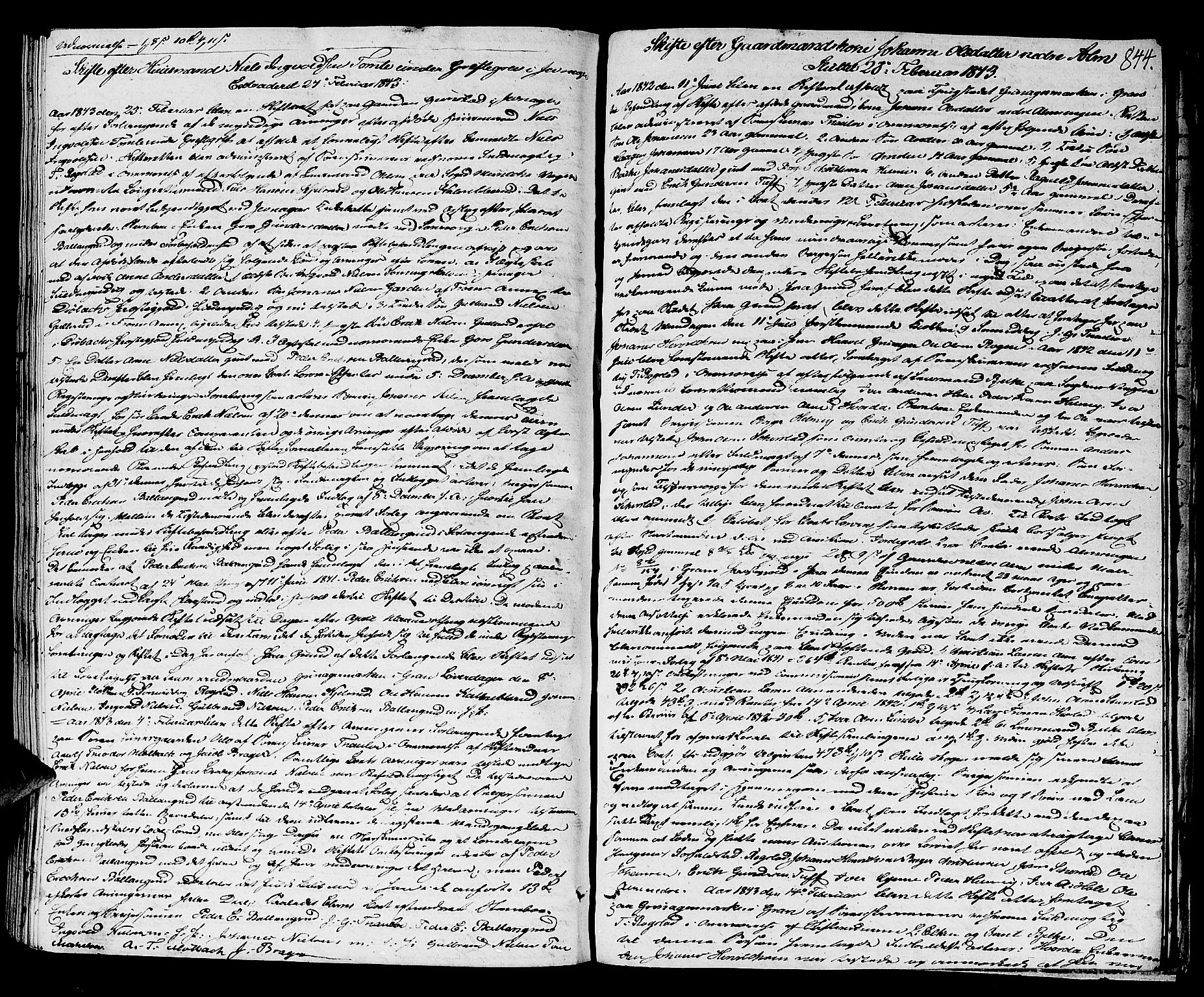 Hadeland og Land tingrett, AV/SAH-TING-010/J/Ja/L0002: Skifteprotokoll, 1806-1843, s. 843b-844a