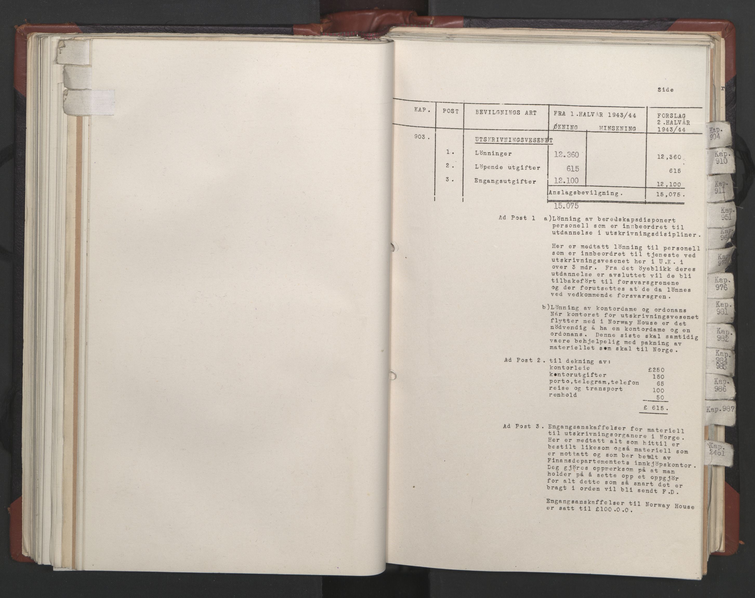 Statsrådssekretariatet, AV/RA-S-1001/A/Ac/L0124: Kgl. res. 14/1-30/6, 1944, s. 169