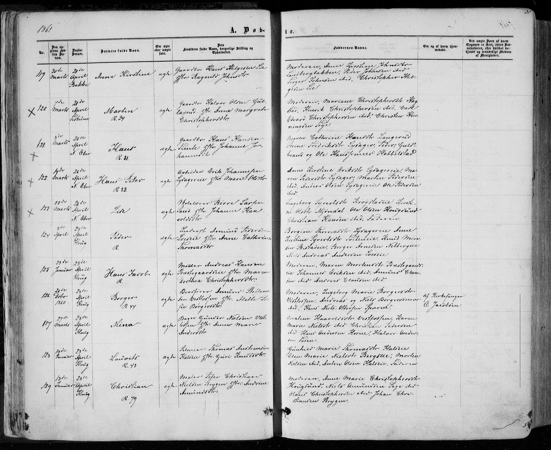 Eiker kirkebøker, AV/SAKO-A-4/F/Fa/L0016: Ministerialbok nr. I 16, 1860-1868, s. 31