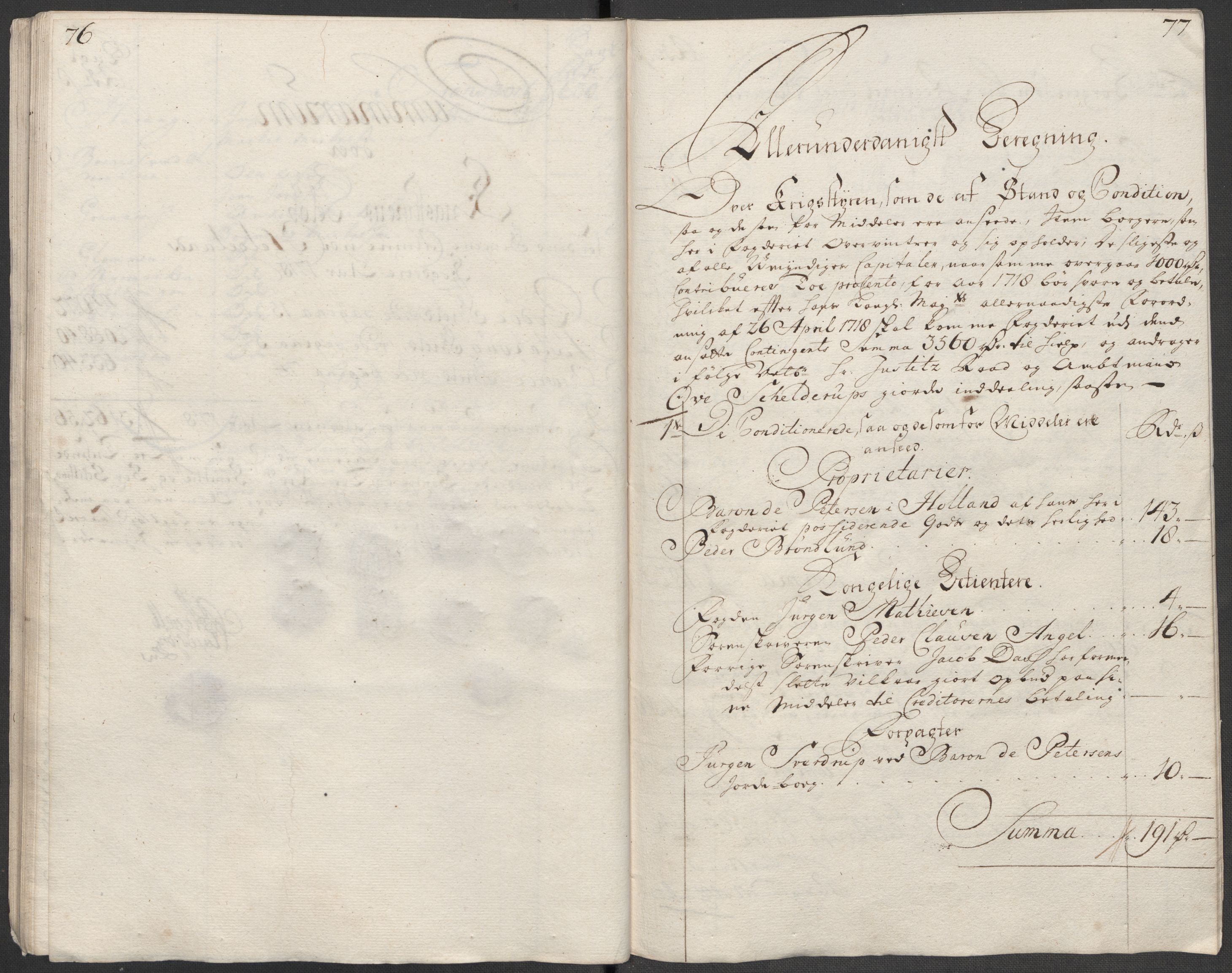 Rentekammeret inntil 1814, Reviderte regnskaper, Fogderegnskap, AV/RA-EA-4092/R65/L4516: Fogderegnskap Helgeland, 1718, s. 171