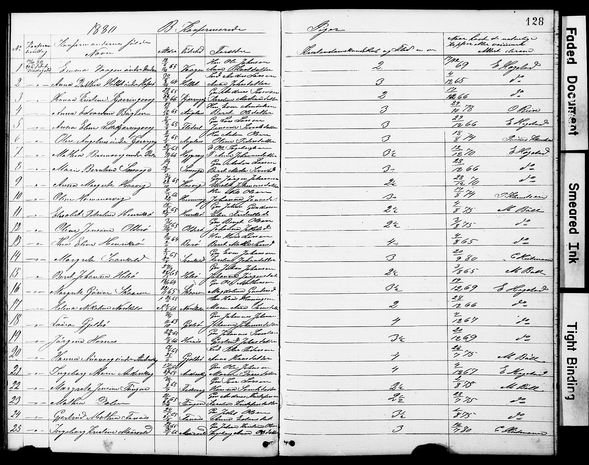 Ministerialprotokoller, klokkerbøker og fødselsregistre - Sør-Trøndelag, SAT/A-1456/634/L0541: Klokkerbok nr. 634C03, 1874-1891, s. 128