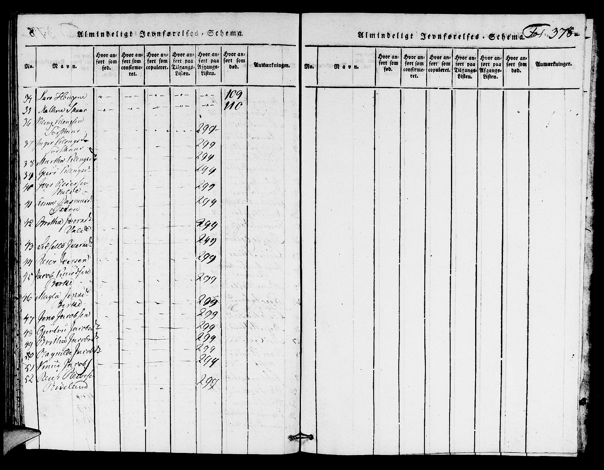 Hjelmeland sokneprestkontor, AV/SAST-A-101843/01/V/L0002: Klokkerbok nr. B 2, 1816-1841, s. 378