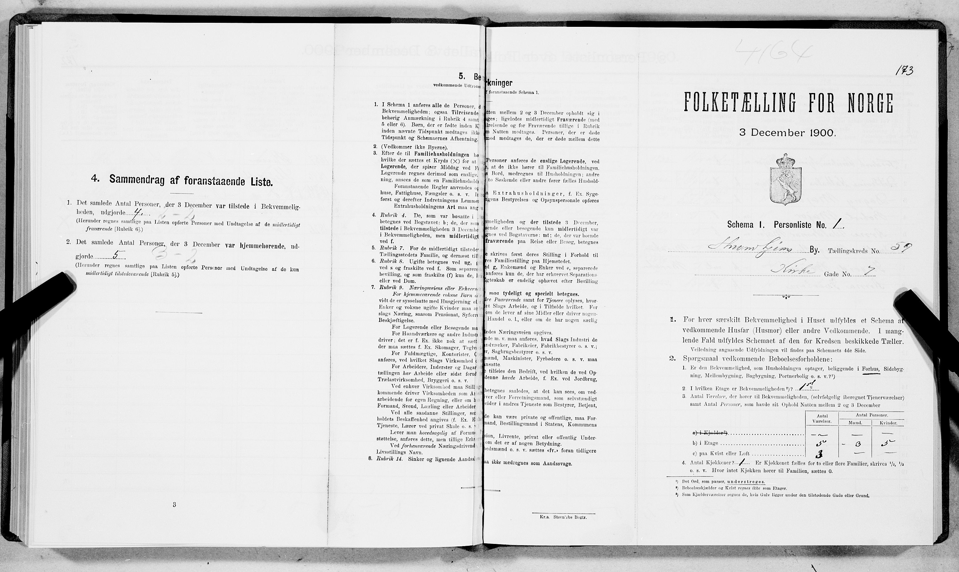 SAT, Folketelling 1900 for 1601 Trondheim kjøpstad, 1900, s. 10068