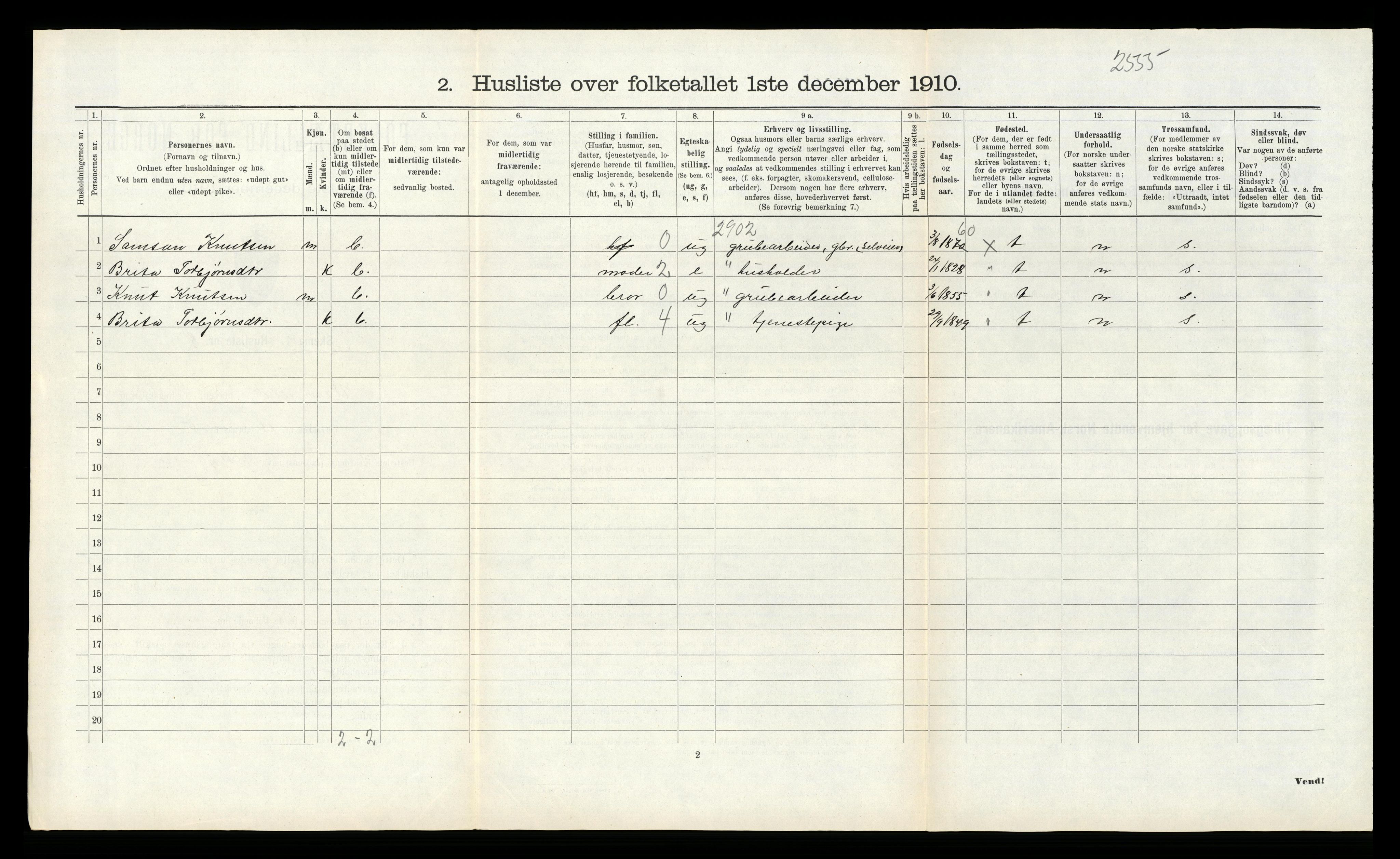 RA, Folketelling 1910 for 1225 Varaldsøy herred, 1910, s. 152