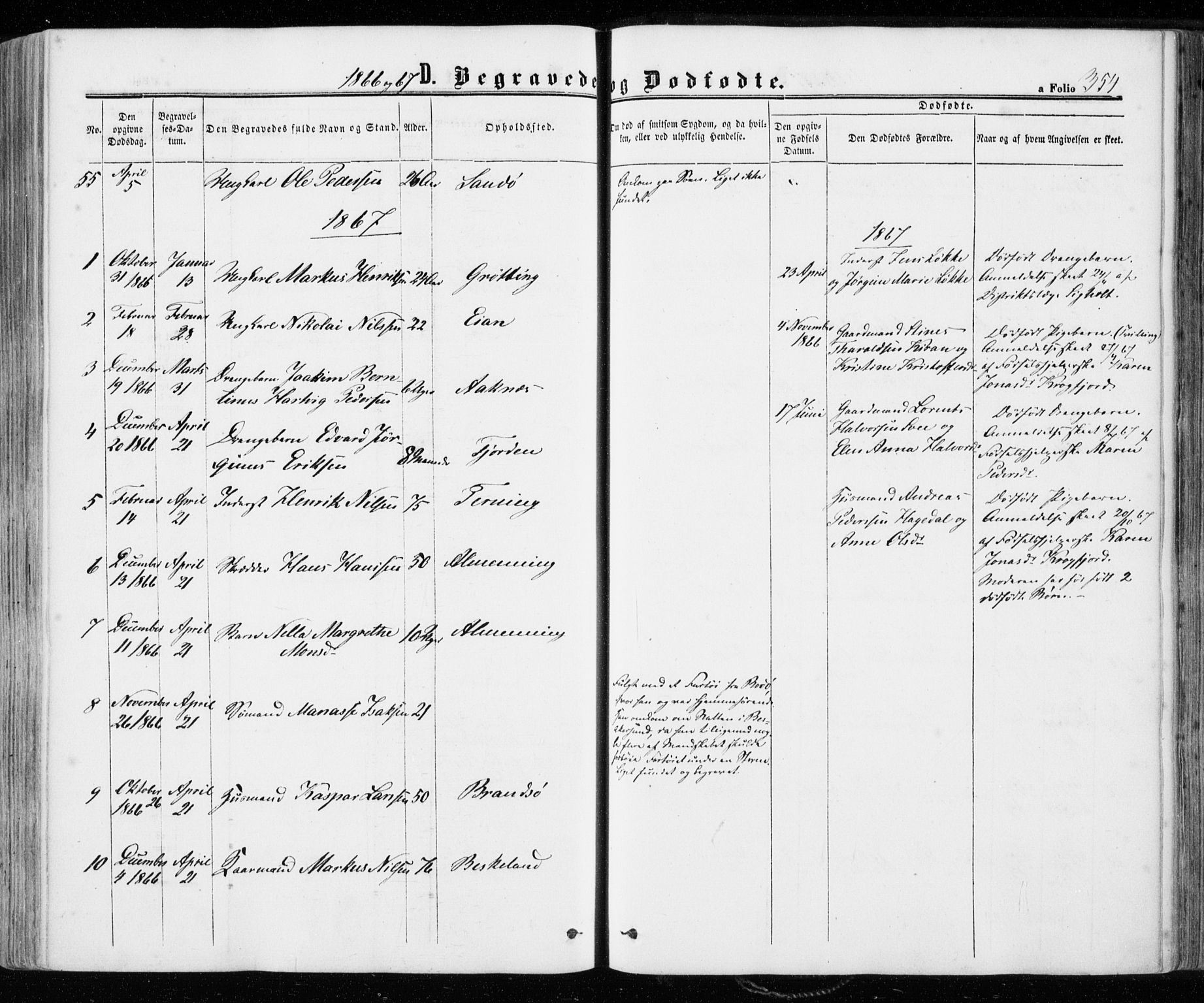 Ministerialprotokoller, klokkerbøker og fødselsregistre - Sør-Trøndelag, AV/SAT-A-1456/657/L0705: Ministerialbok nr. 657A06, 1858-1867, s. 354