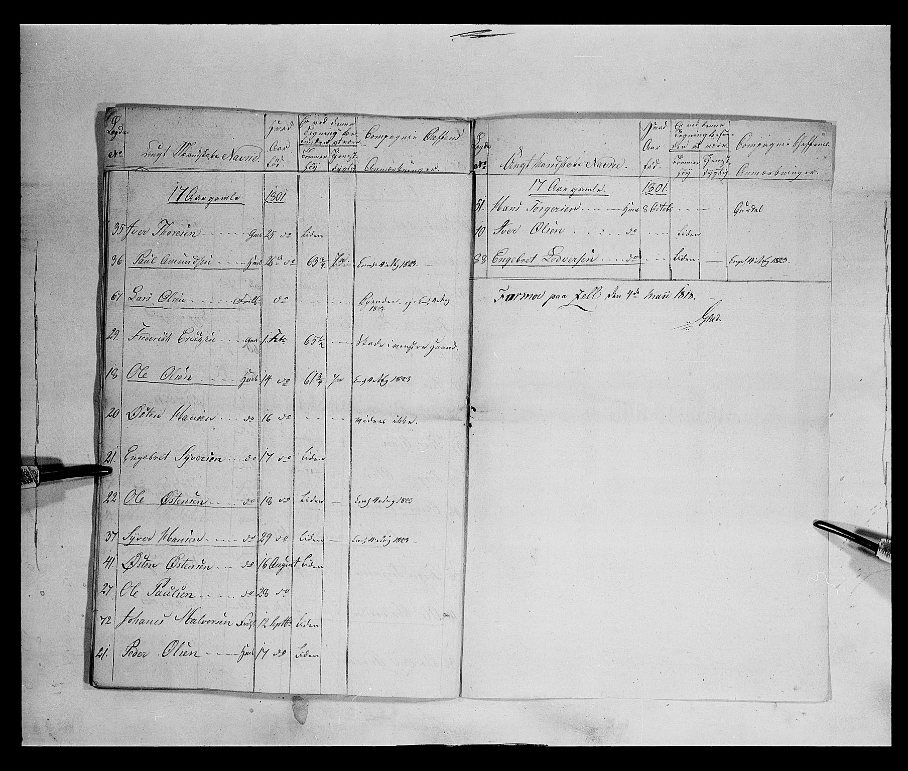 Fylkesmannen i Oppland, AV/SAH-FYO-002/1/K/Ka/L1152: Gudbrandsdalen nasjonale musketérkorps - Lesjeske kompani, 1818-1860, s. 23