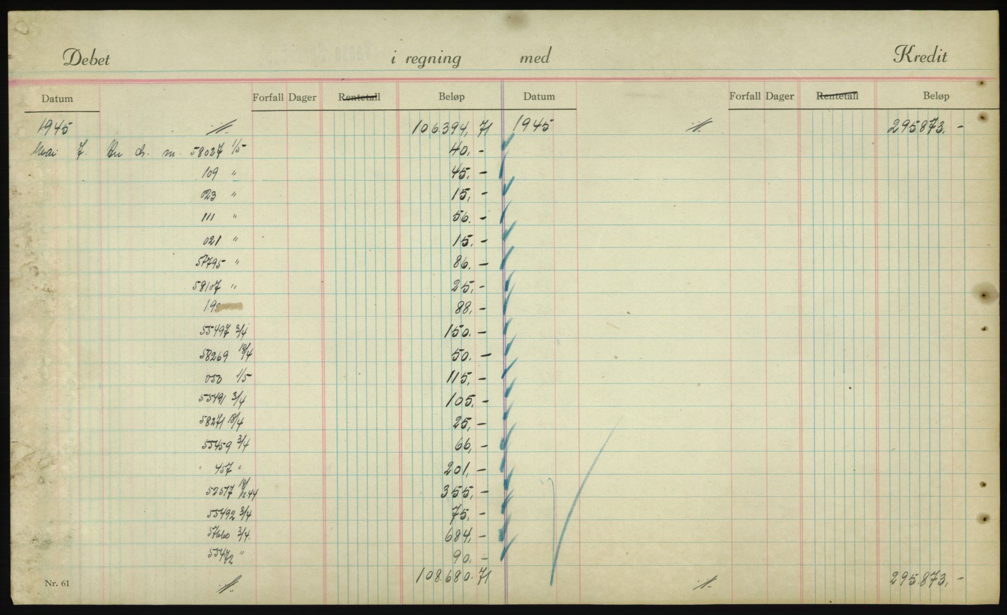 Forsvarsdepartementet, 10. kontor / Oppgjørskontoret, AV/RA-RAFA-1225/D/Db/L0180: Lista oppgjørskontor, 1942-1952, s. 1930