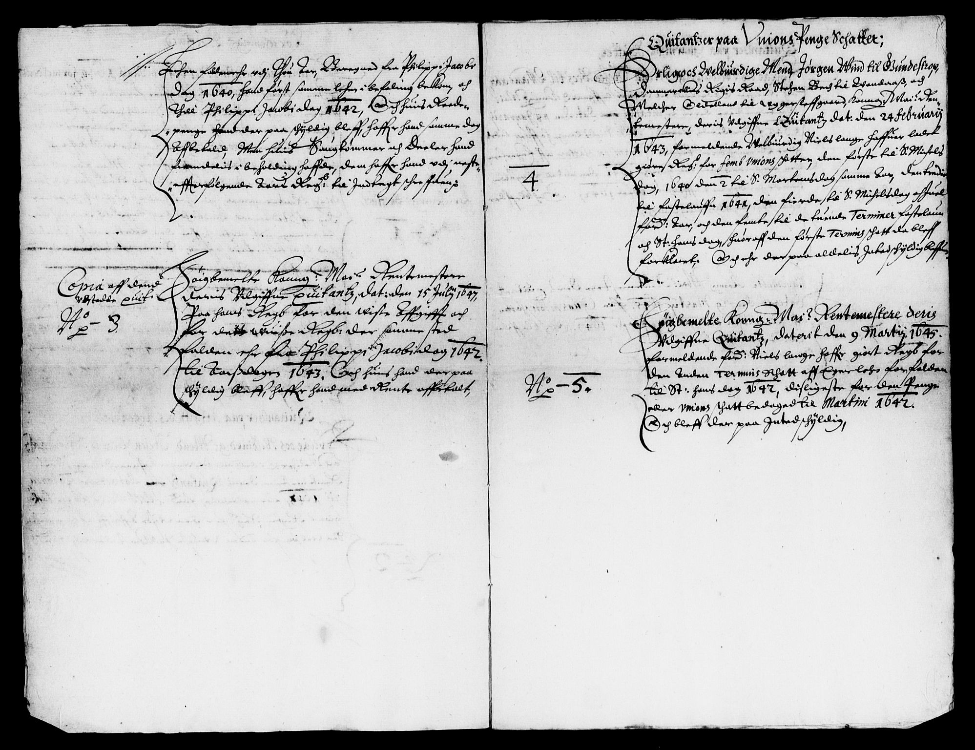 Rentekammeret inntil 1814, Reviderte regnskaper, Lensregnskaper, AV/RA-EA-5023/R/Rb/Rbm/L0007: Eiker len, 1640-1643