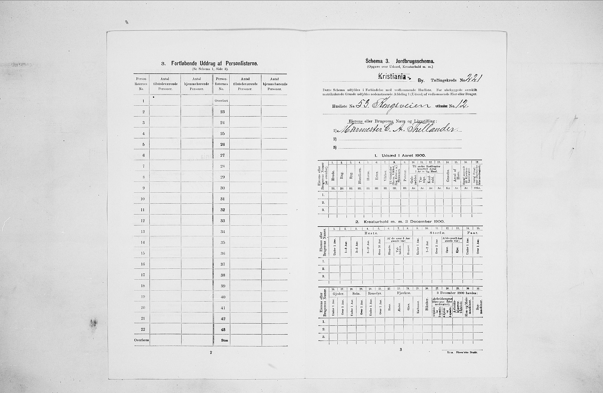 SAO, Folketelling 1900 for 0301 Kristiania kjøpstad, 1900, s. 48895