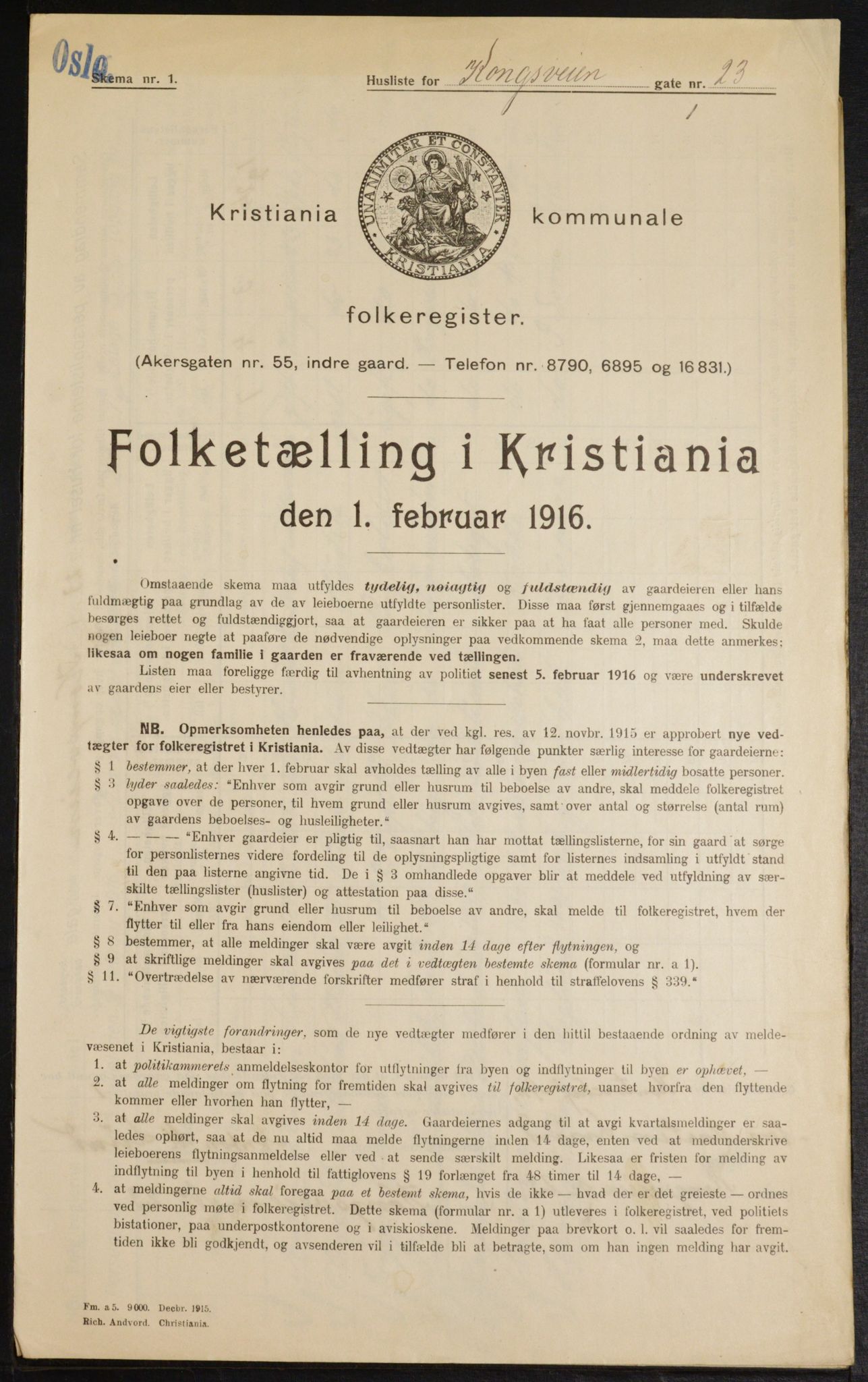 OBA, Kommunal folketelling 1.2.1916 for Kristiania, 1916, s. 54110