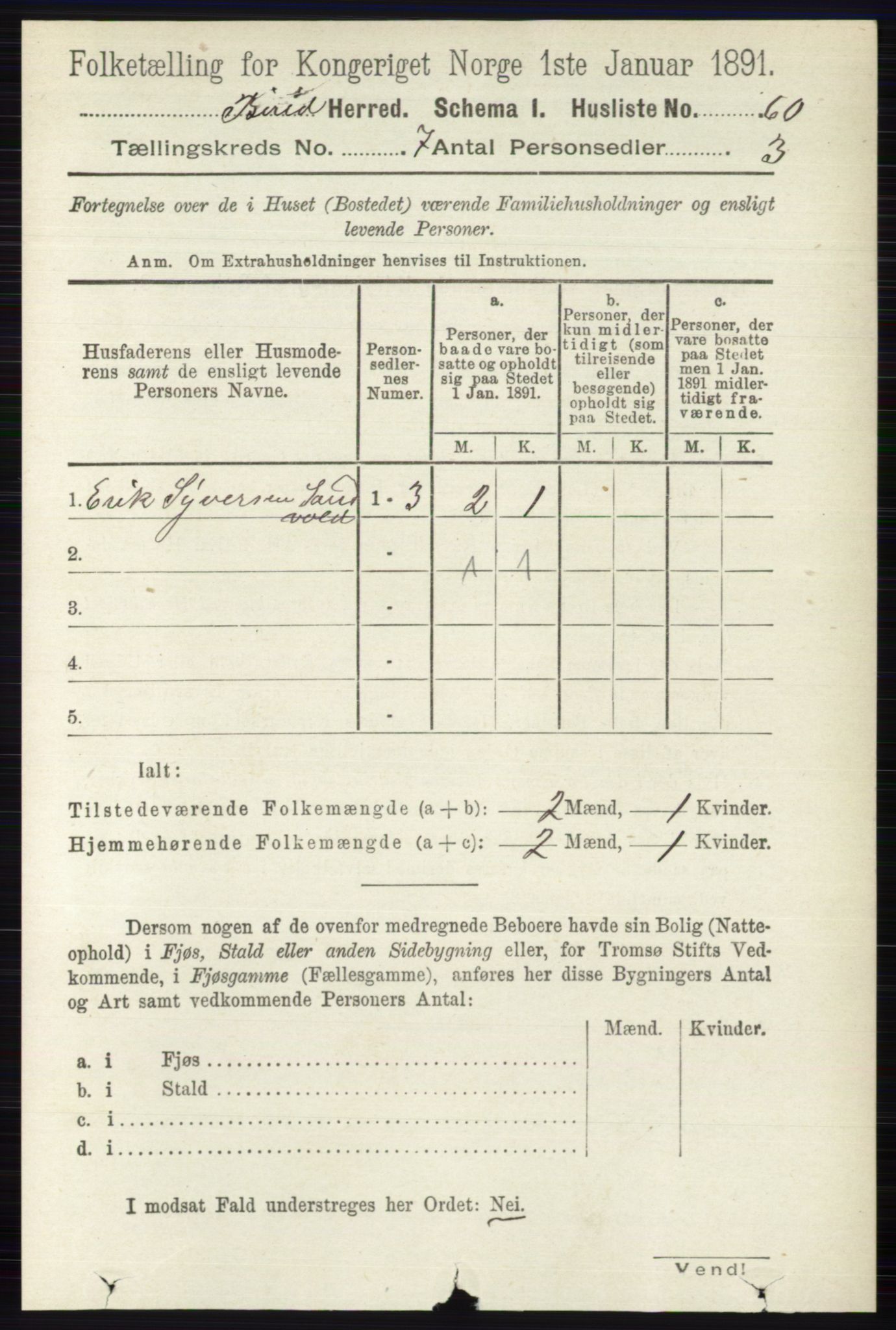 RA, Folketelling 1891 for 0525 Biri herred, 1891, s. 2442