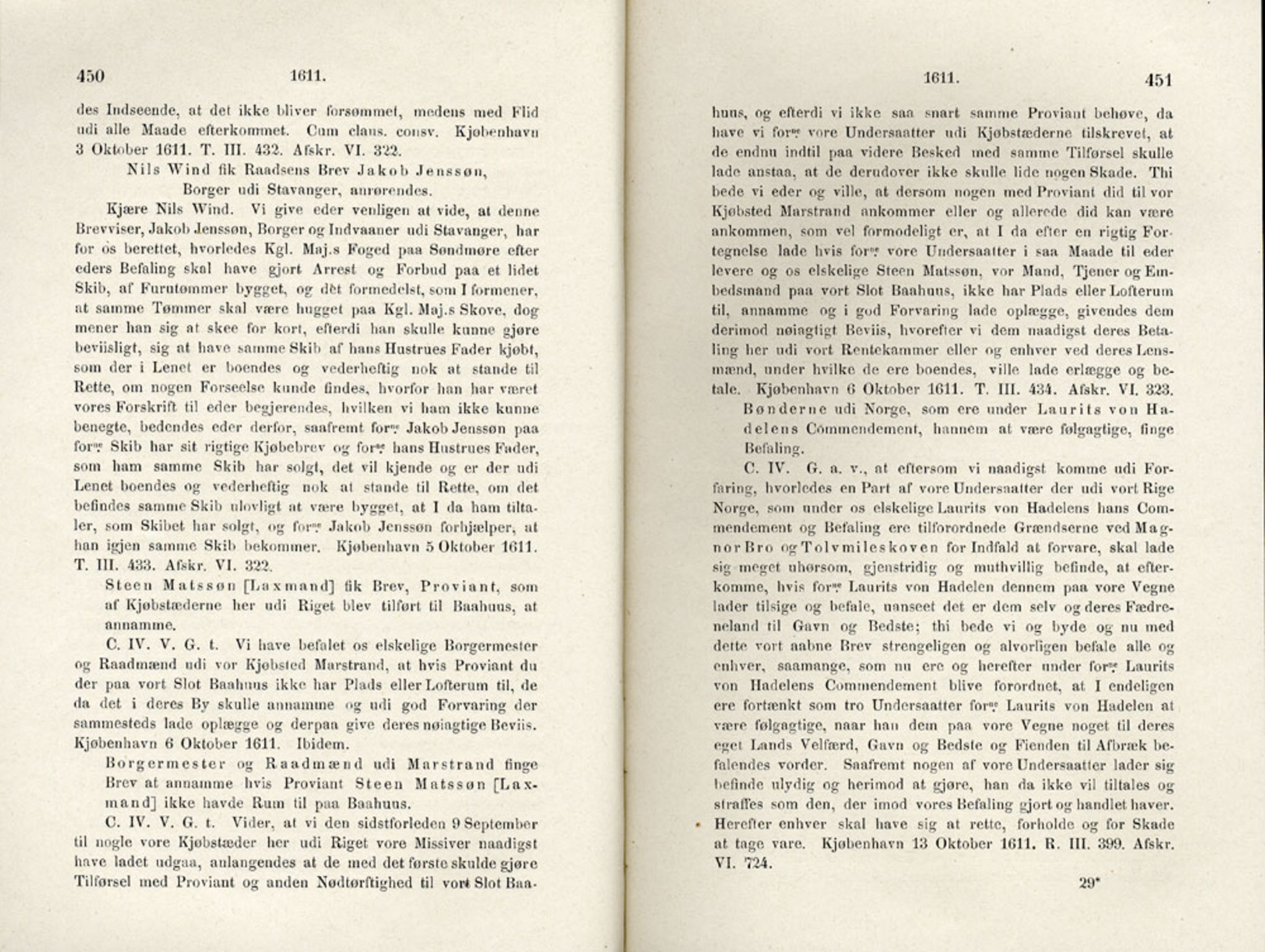 Publikasjoner utgitt av Det Norske Historiske Kildeskriftfond, PUBL/-/-/-: Norske Rigs-Registranter, bind 4, 1603-1618, s. 450-451