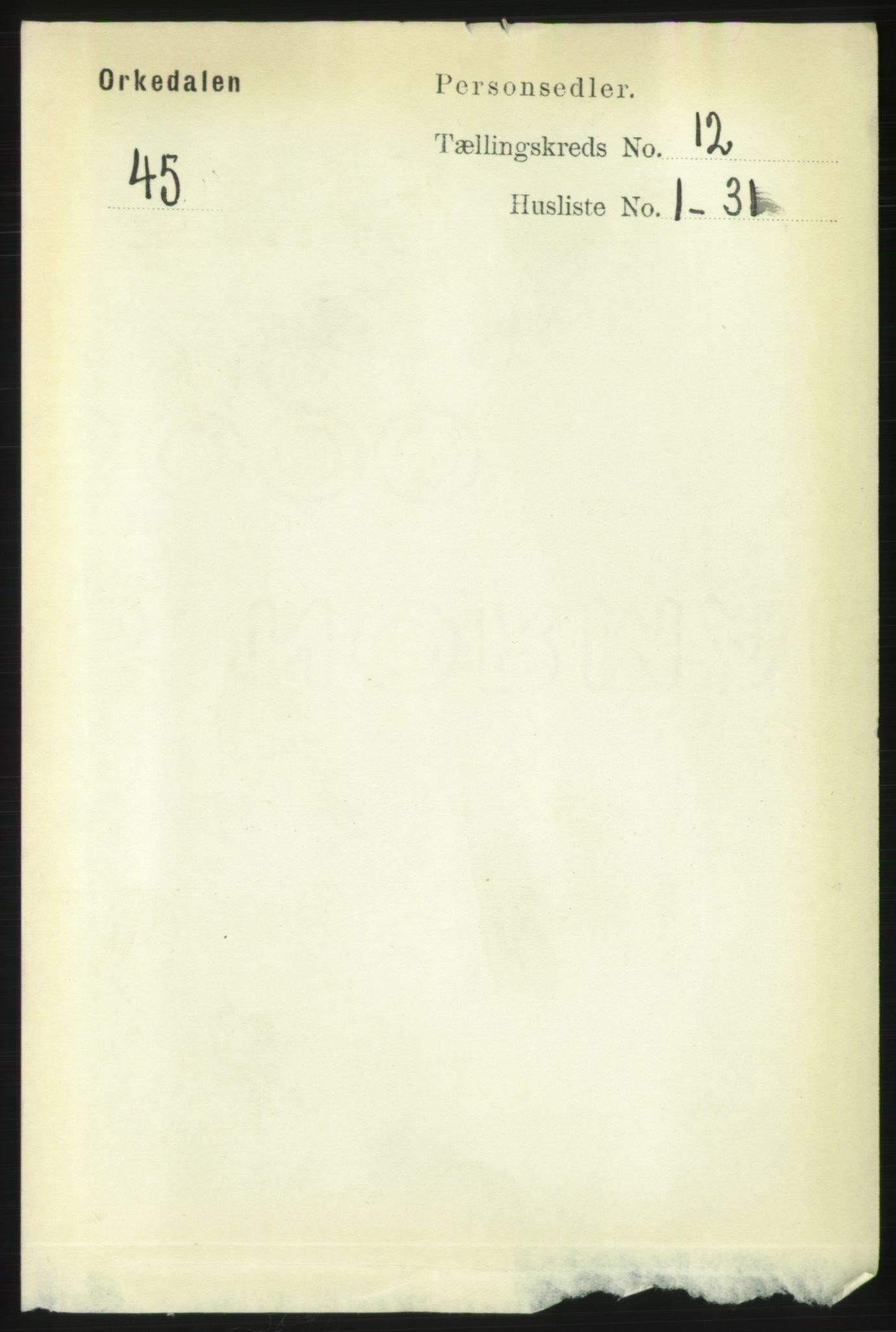 RA, Folketelling 1891 for 1638 Orkdal herred, 1891, s. 5579