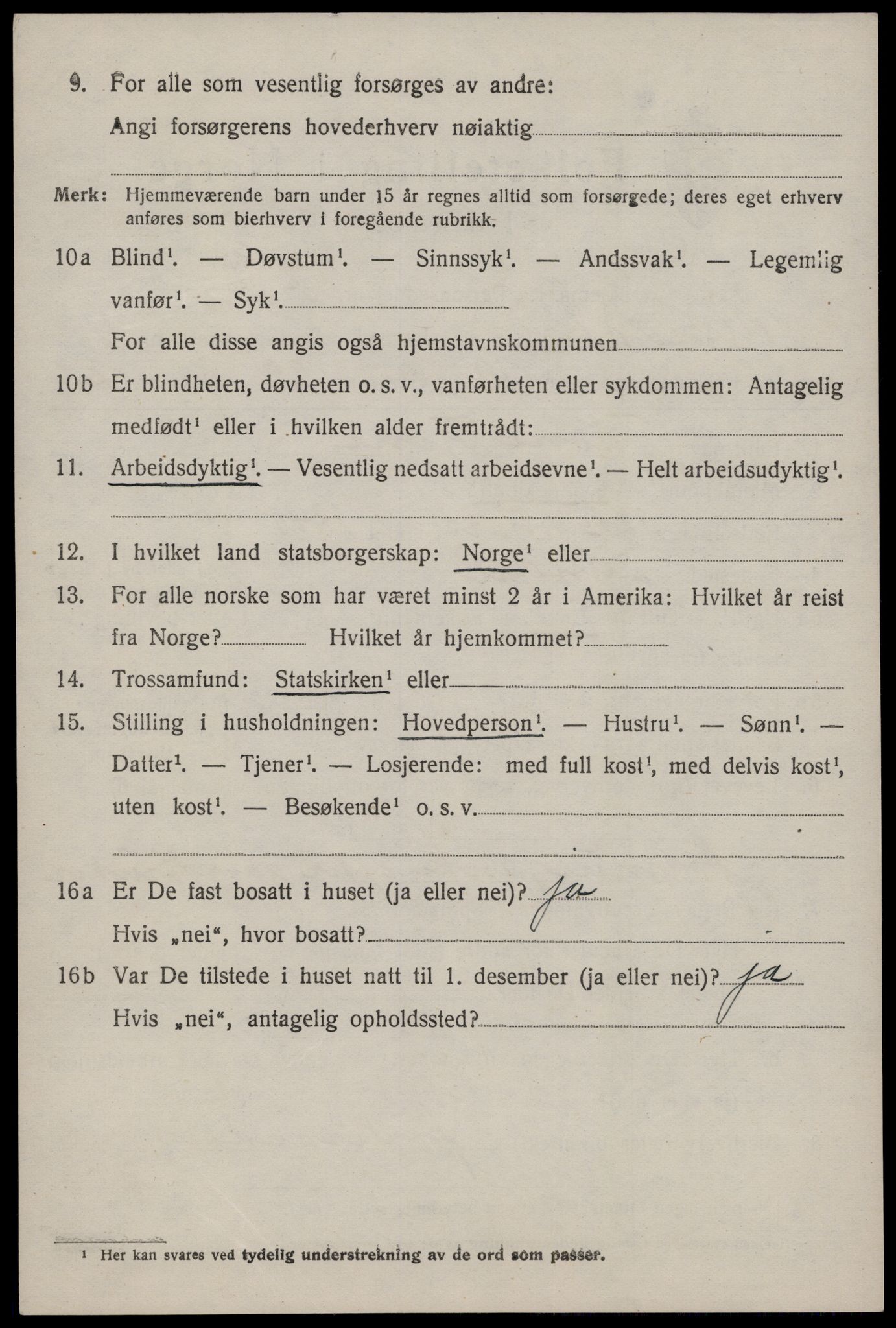 SAKO, Folketelling 1920 for 0830 Nissedal herred, 1920, s. 2010