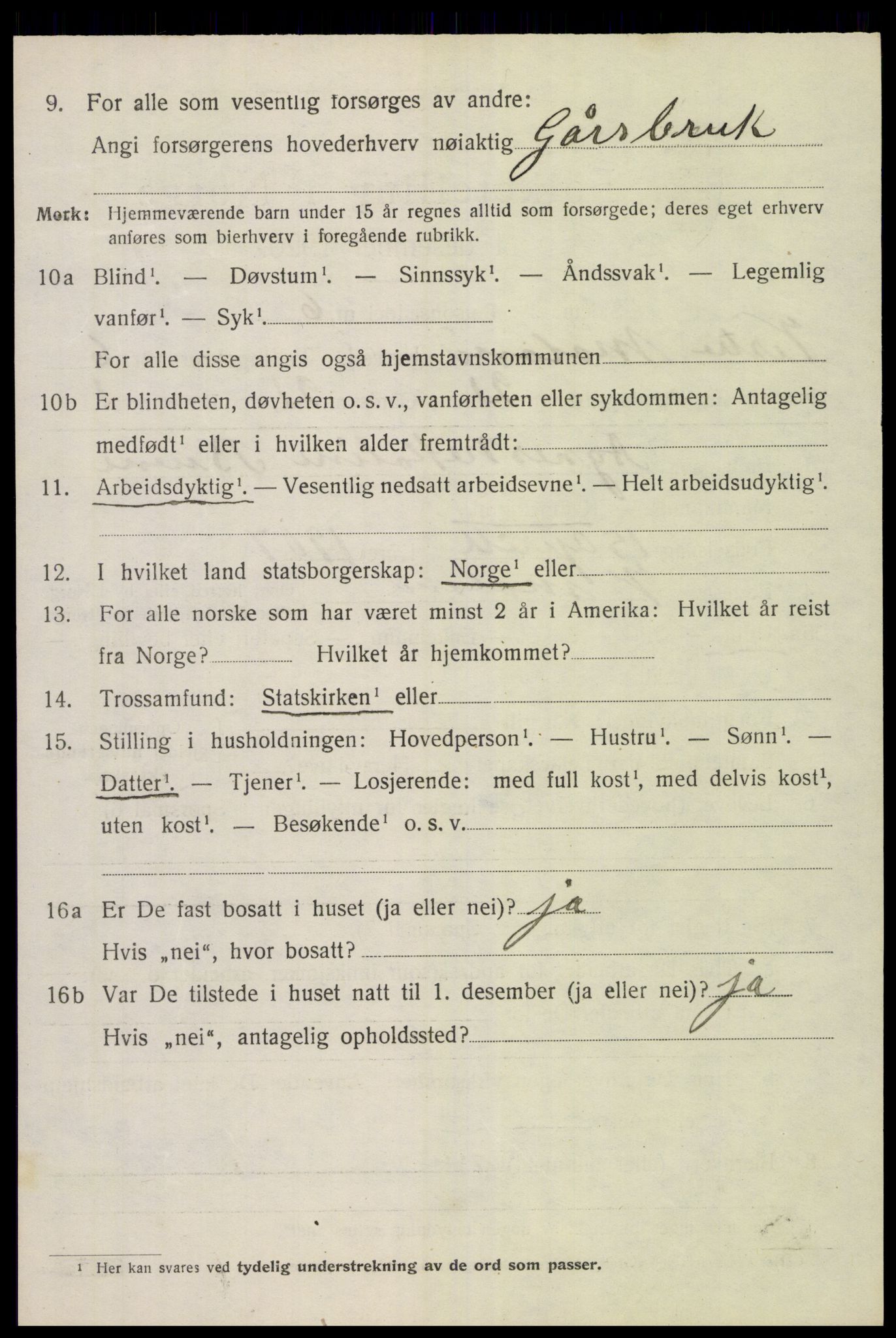 SAK, Folketelling 1920 for 0926 Vestre Moland herred, 1920, s. 4752
