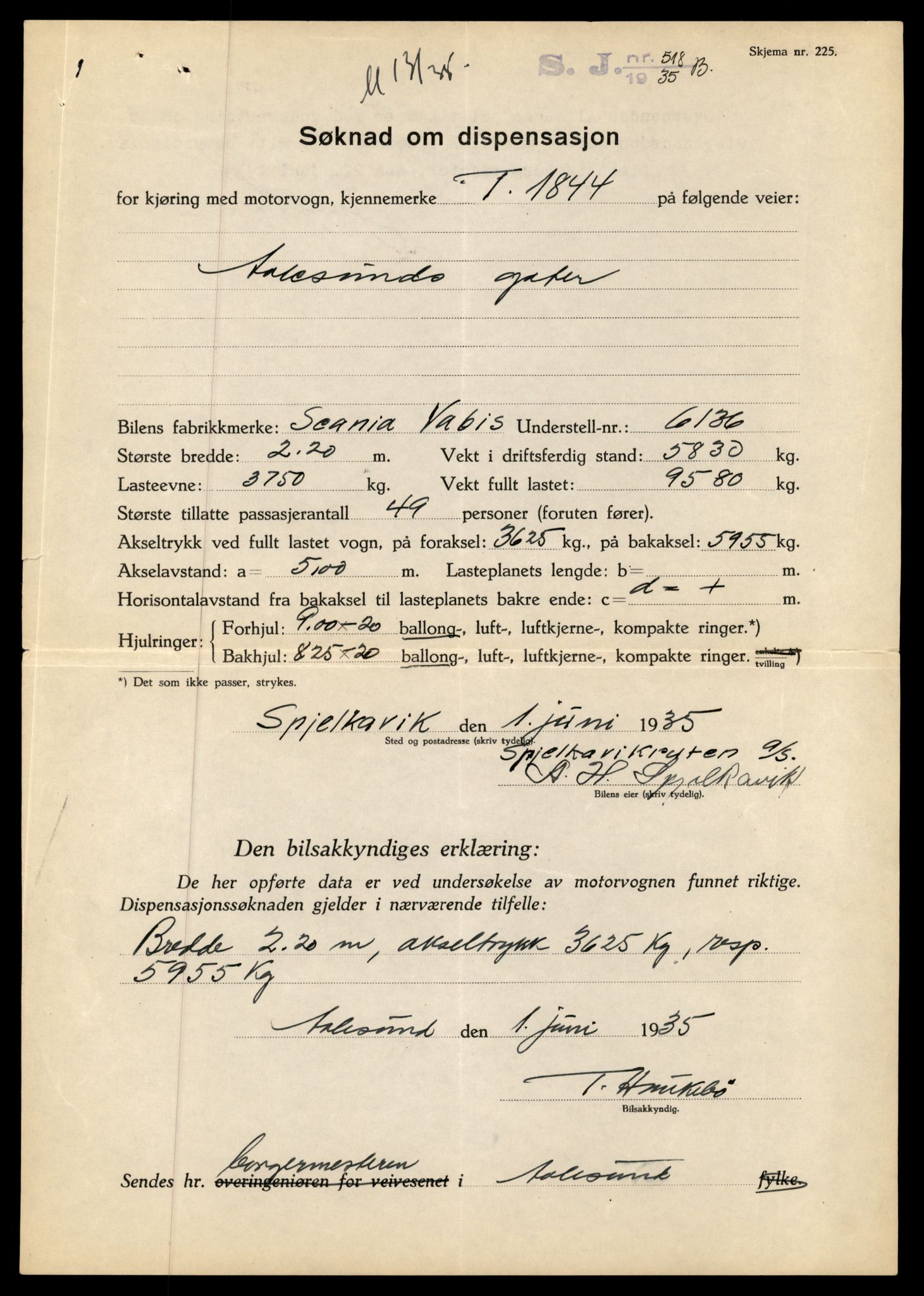 Møre og Romsdal vegkontor - Ålesund trafikkstasjon, AV/SAT-A-4099/F/Fe/L0010: Registreringskort for kjøretøy T 1050 - T 1169, 1927-1998, s. 2827