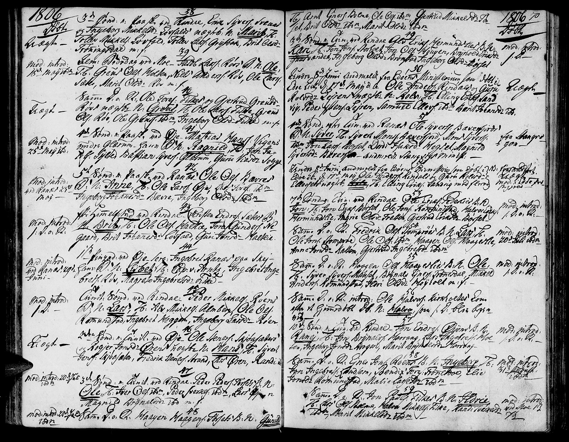 Ministerialprotokoller, klokkerbøker og fødselsregistre - Møre og Romsdal, AV/SAT-A-1454/595/L1040: Ministerialbok nr. 595A02, 1797-1819, s. 70
