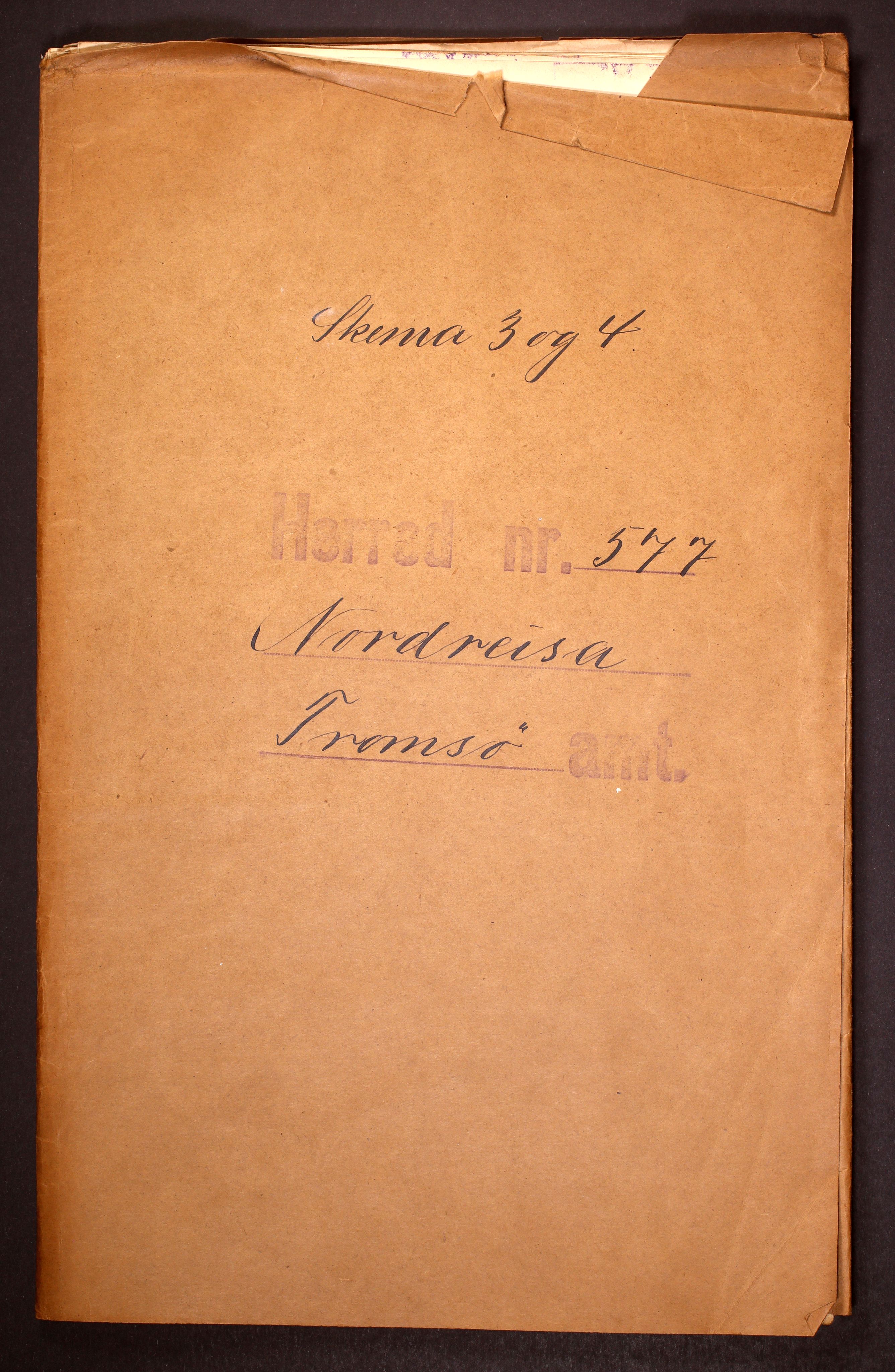 RA, Folketelling 1910 for 1942 Nordreisa herred, 1910, s. 1