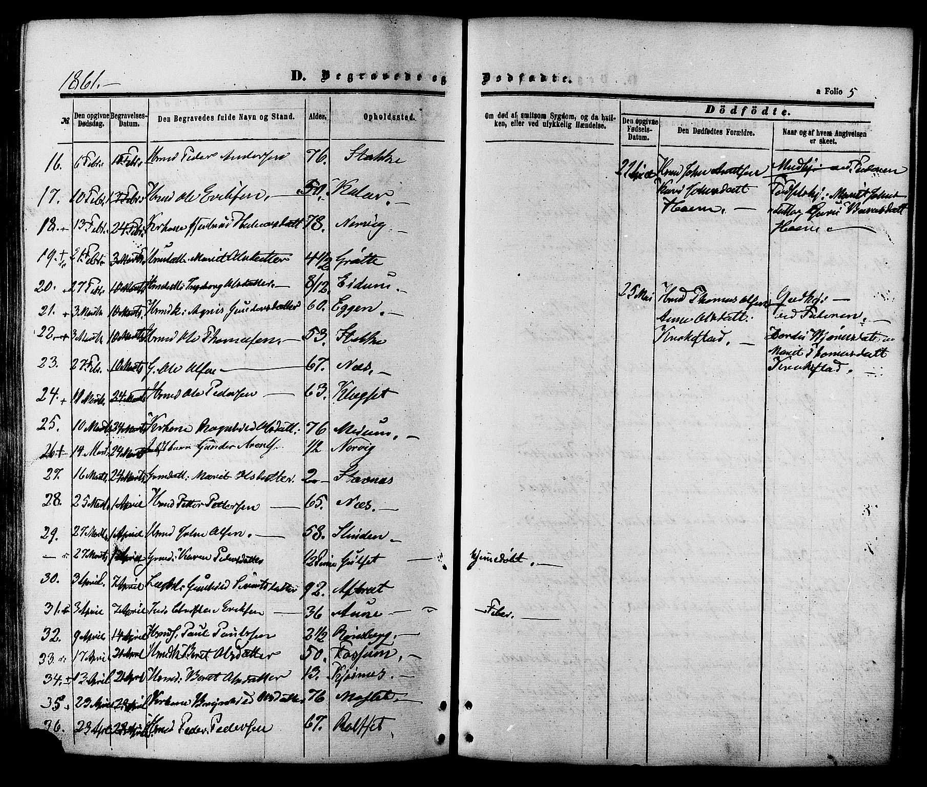 Ministerialprotokoller, klokkerbøker og fødselsregistre - Sør-Trøndelag, SAT/A-1456/695/L1147: Ministerialbok nr. 695A07, 1860-1877, s. 5