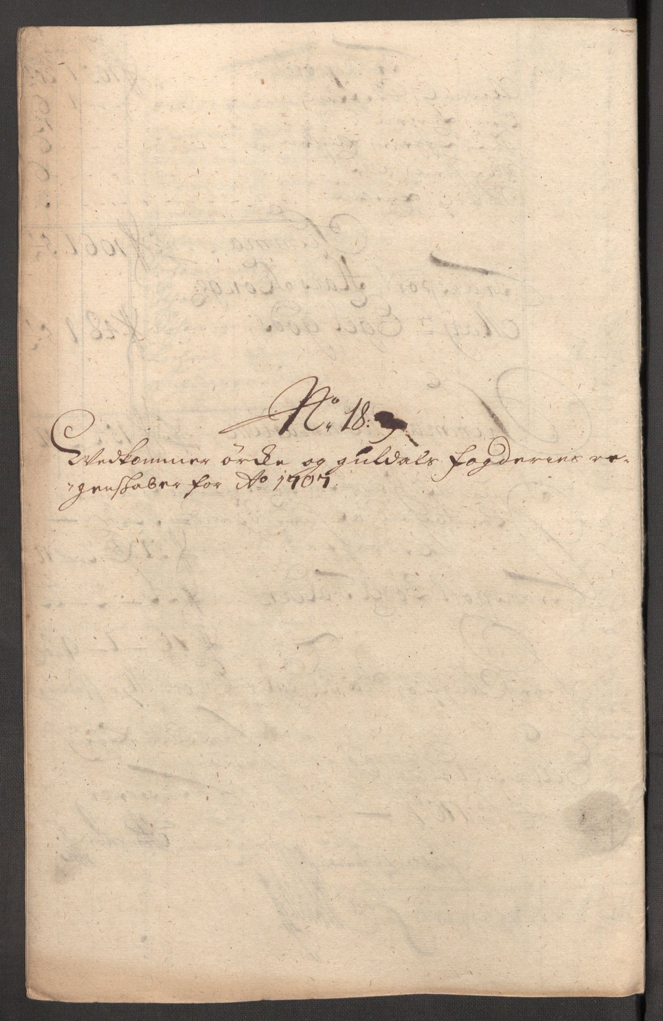 Rentekammeret inntil 1814, Reviderte regnskaper, Fogderegnskap, AV/RA-EA-4092/R60/L3957: Fogderegnskap Orkdal og Gauldal, 1707, s. 294